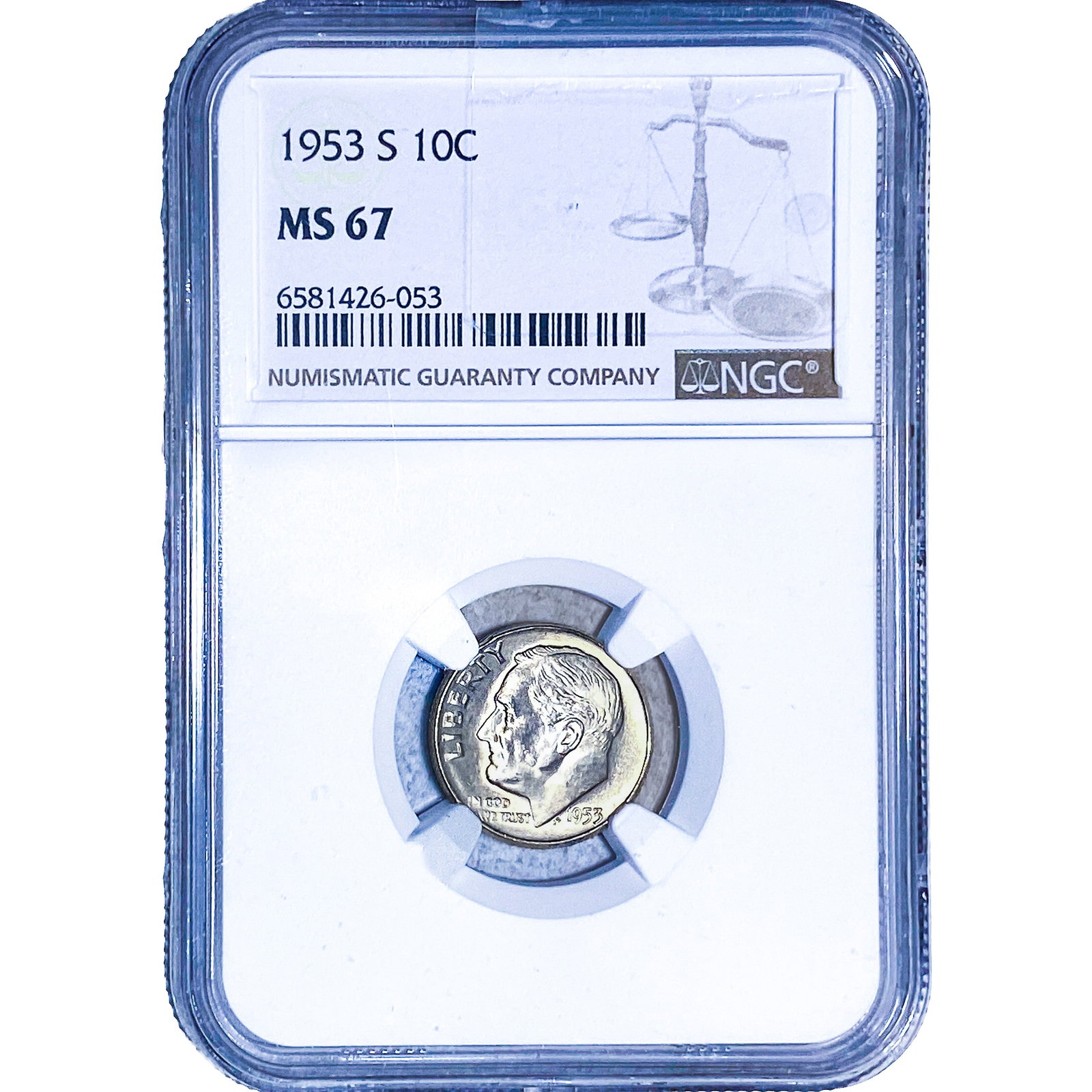 1953-S Roosevelt Dime NGC MS67 (1 of 2)