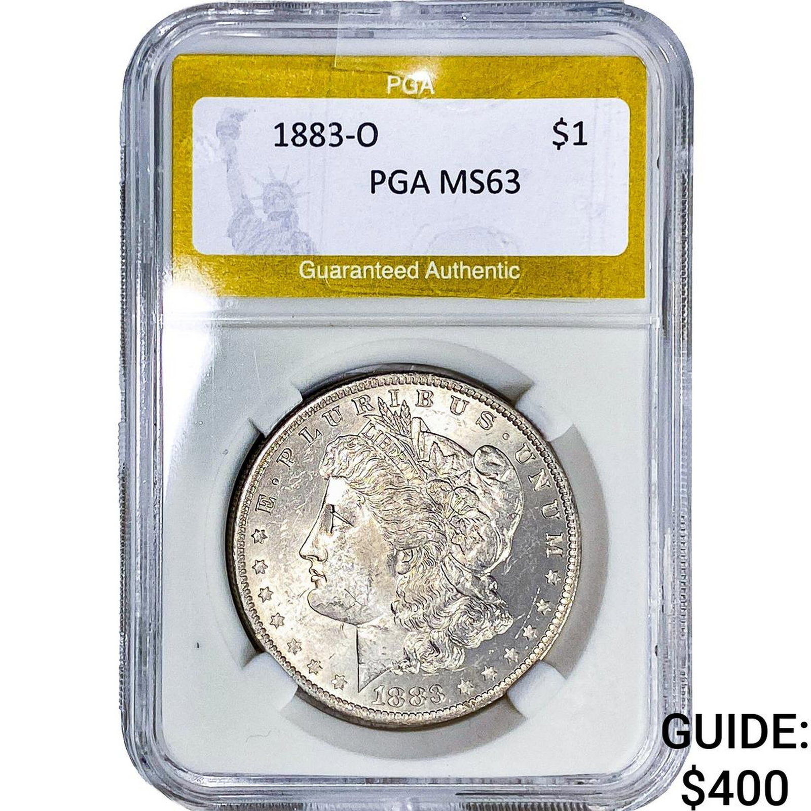 1883-O Morgan Silver Dollar PGA MS63 (1 of 2)