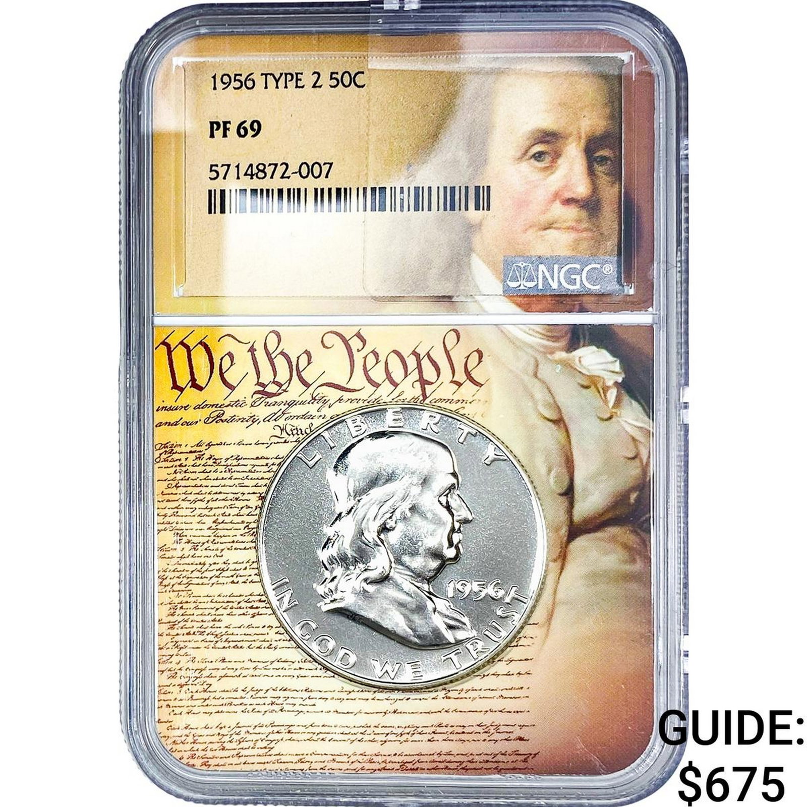 1956 Franklin Half Dollar NGC PF69 (1 of 2)