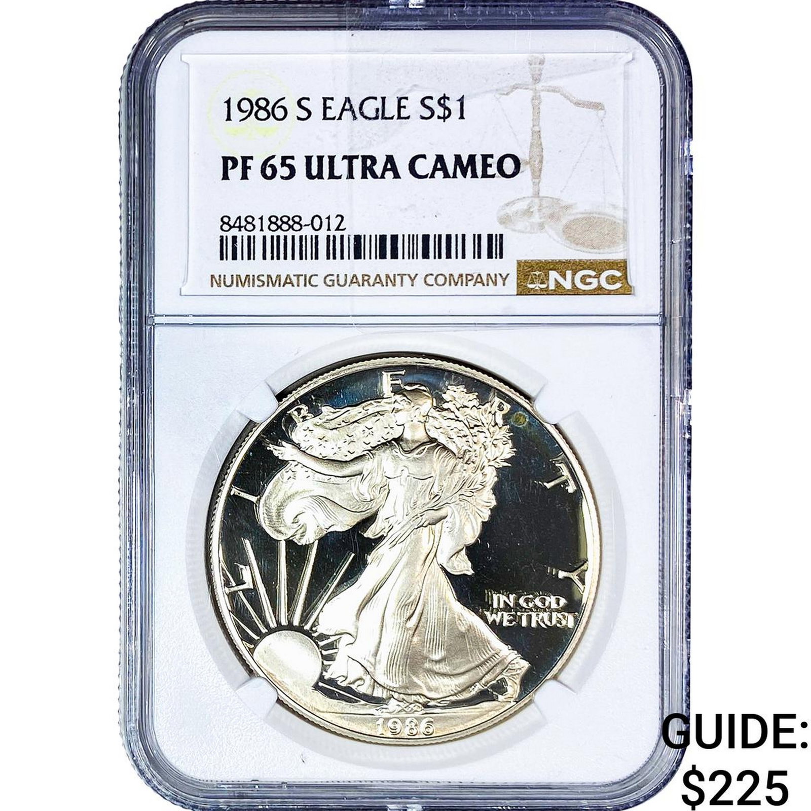 1986-S Silver Eagle NGC PF65 Ultra Cameo (1 of 2)