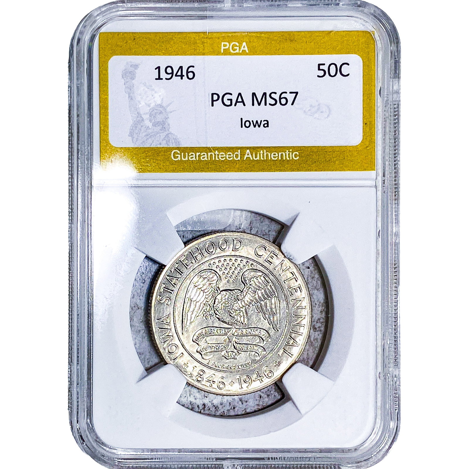 1946 Iowa Half Dollar PGA MS67 (1 of 2)