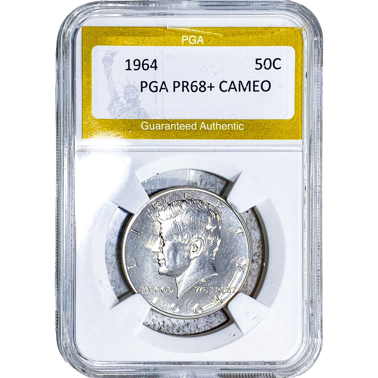 1964 Kennedy Half Dollar PGA PR68+ Cameo (1 of 2)