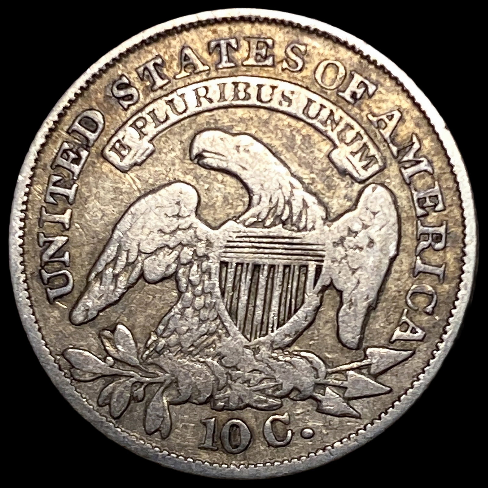 1833 Capped Bust Dime LIGHTLY CIRCULATED - 2