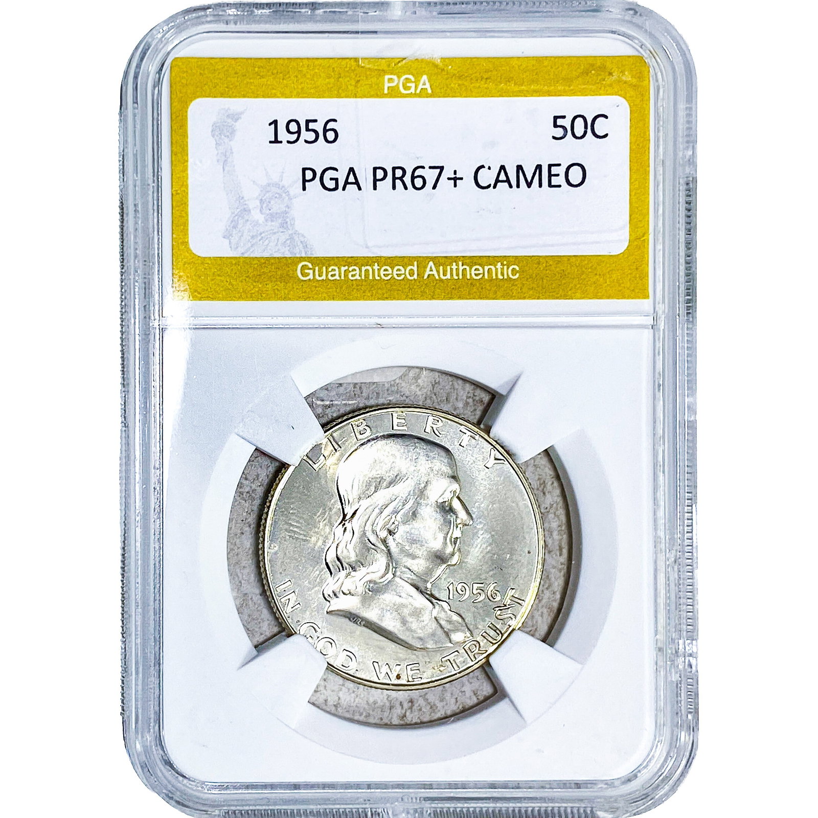 1956 Franklin Half Dollar PGA PR67+ Cameo: 1956 Franklin Half Dollar PGA PR67+ Cameo