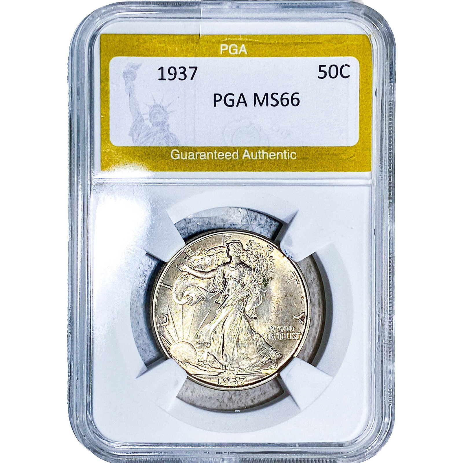 1937 Walking Liberty Half Dollar PGA MS66 (1 of 2)