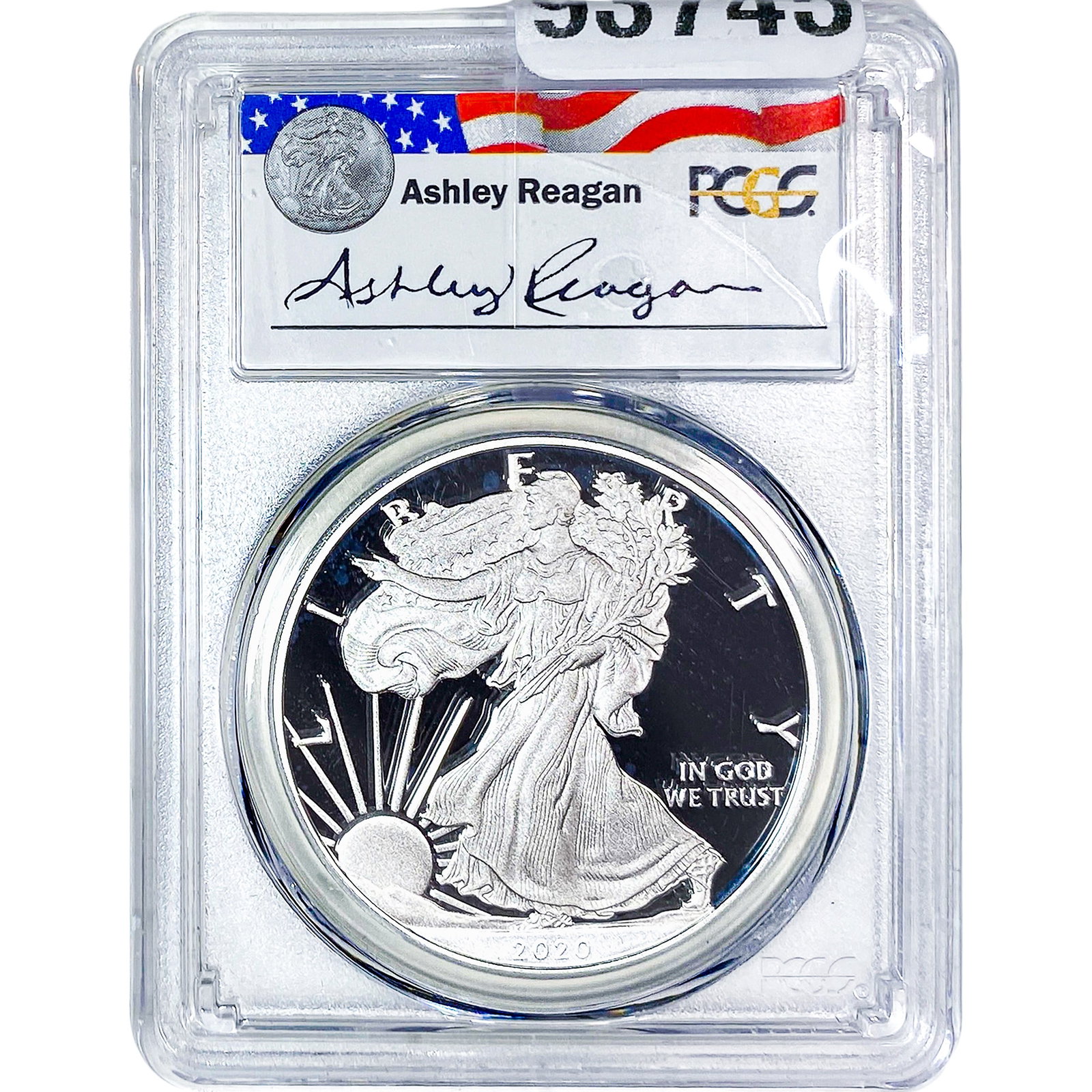 2020-W Silver Eagle PCGS PR69 DCAM: 2020-W Silver Eagle PCGS PR69 DCAM
