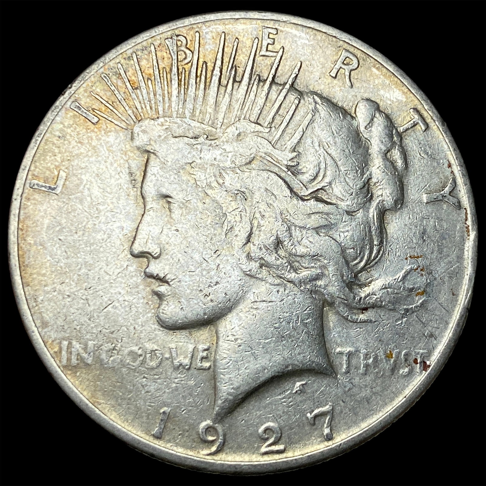 1927-S Silver Peace Dollar LIGHTLY CIRCULATED (1 of 2)