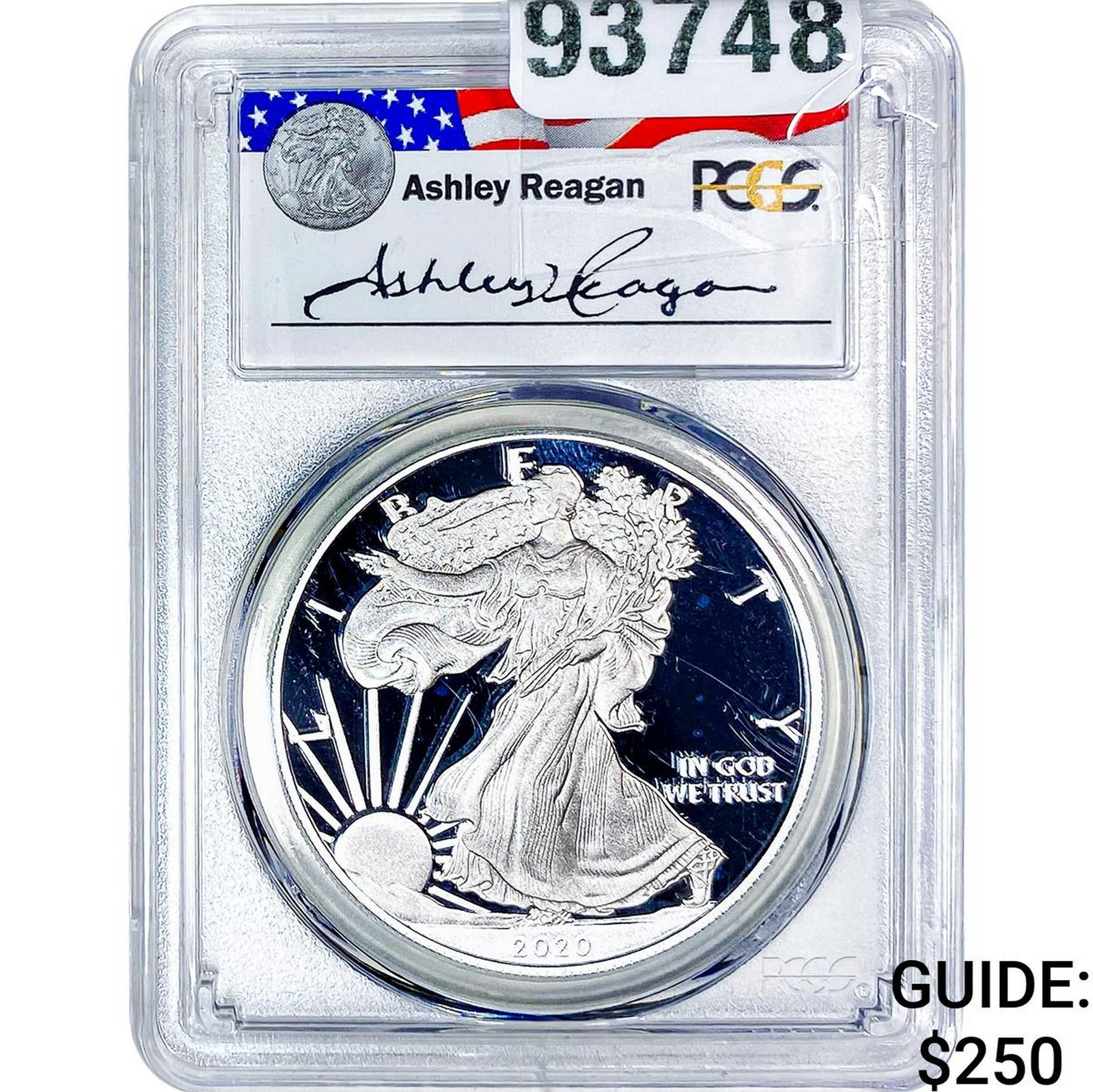 2020-W Silver Eagle PCGS PR69 DCAM: 2020-W Silver Eagle PCGS PR69 DCAM
