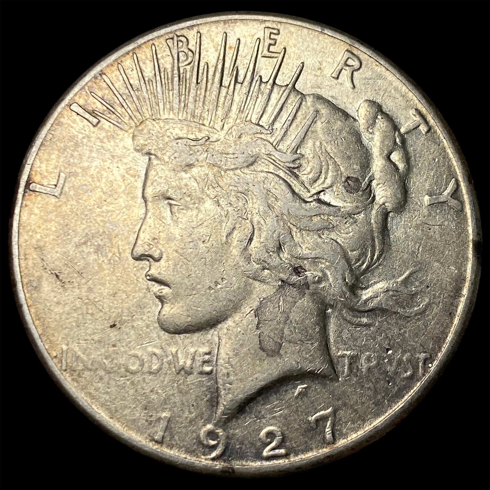1927-S Silver Peace Dollar CLOSELY UNCIRCULATED (1 of 2)