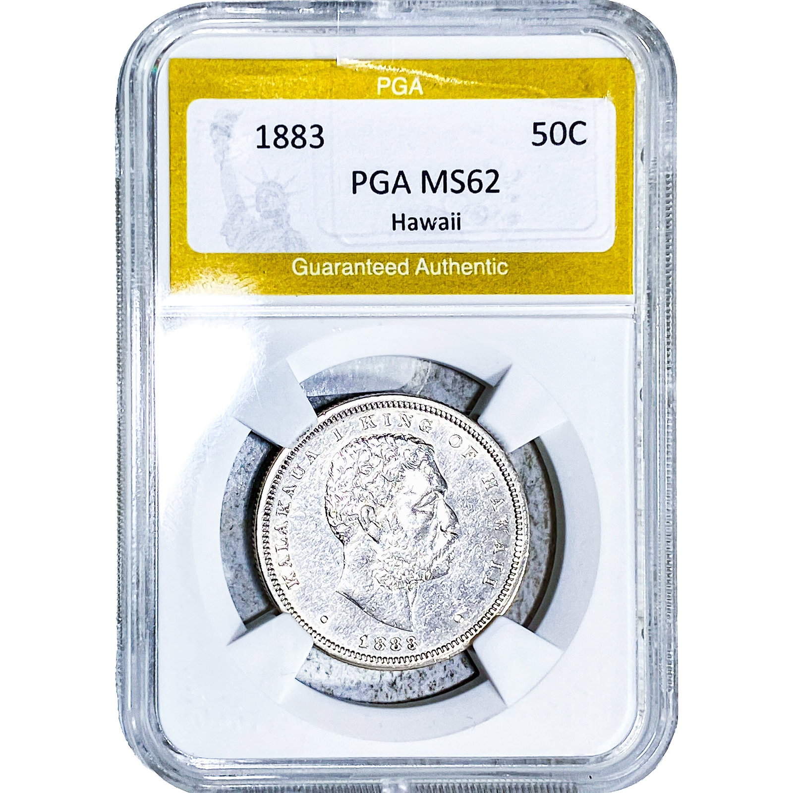 1883 Kingdom of Hawaii Half Dollar PGA MS62: 1883 Kingdom of Hawaii Half Dollar PGA MS62