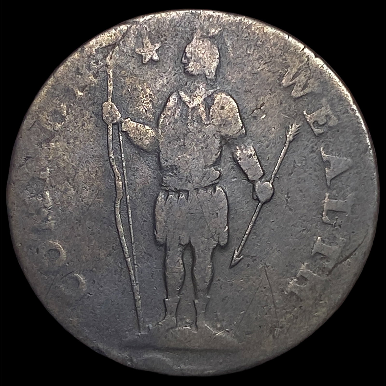 1788 Colonial Massachusetts Copper LIGHTLY CIRCULATED (1 of 2)