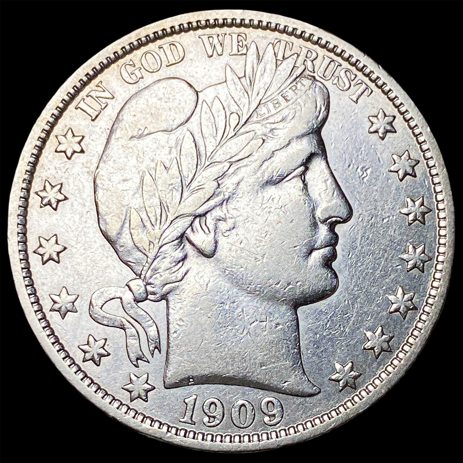 1909-S Silver Barber Half Dollar CHOICE AU (1 of 2)