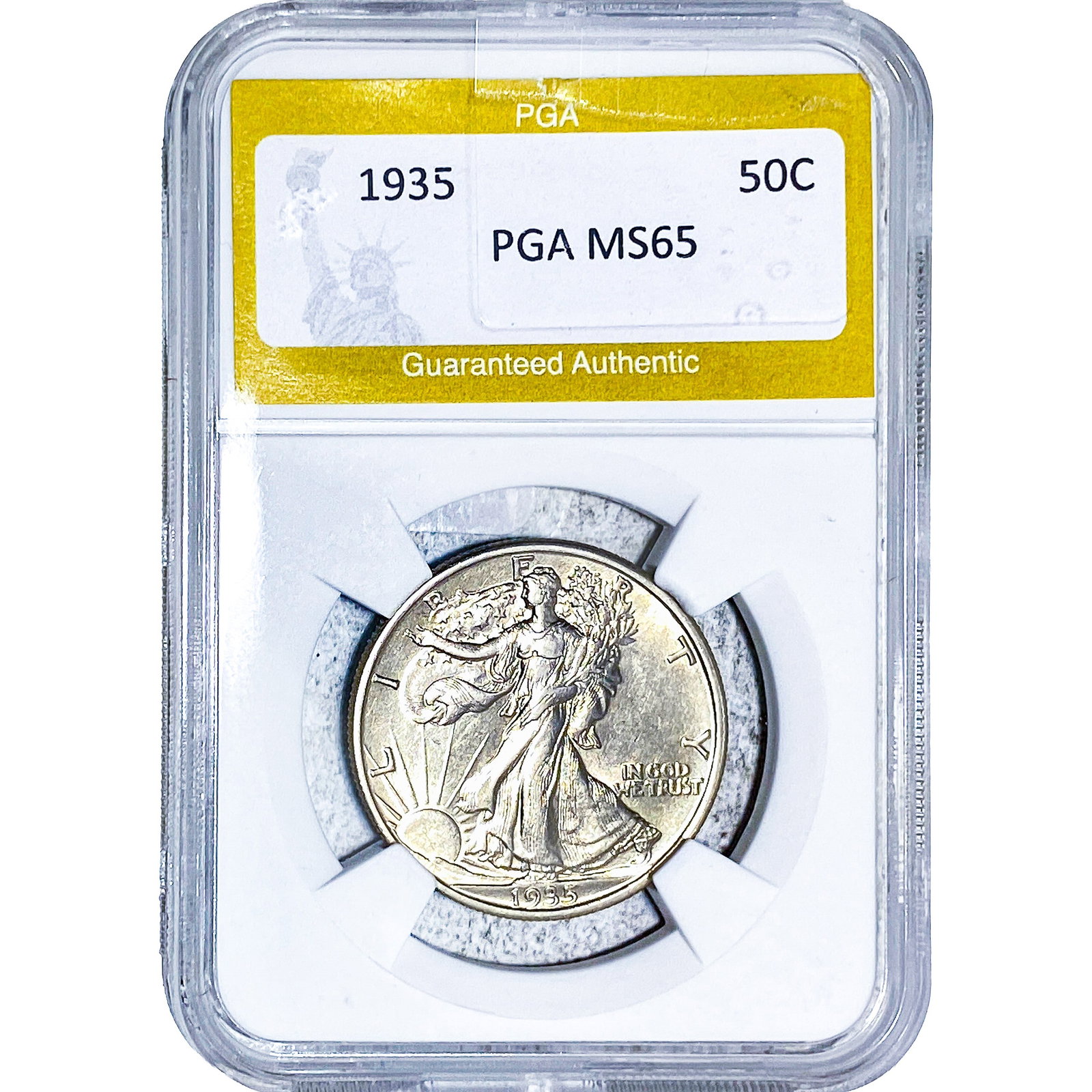 1935 Walking Liberty Half Dollar PGA MS65 (1 of 2)