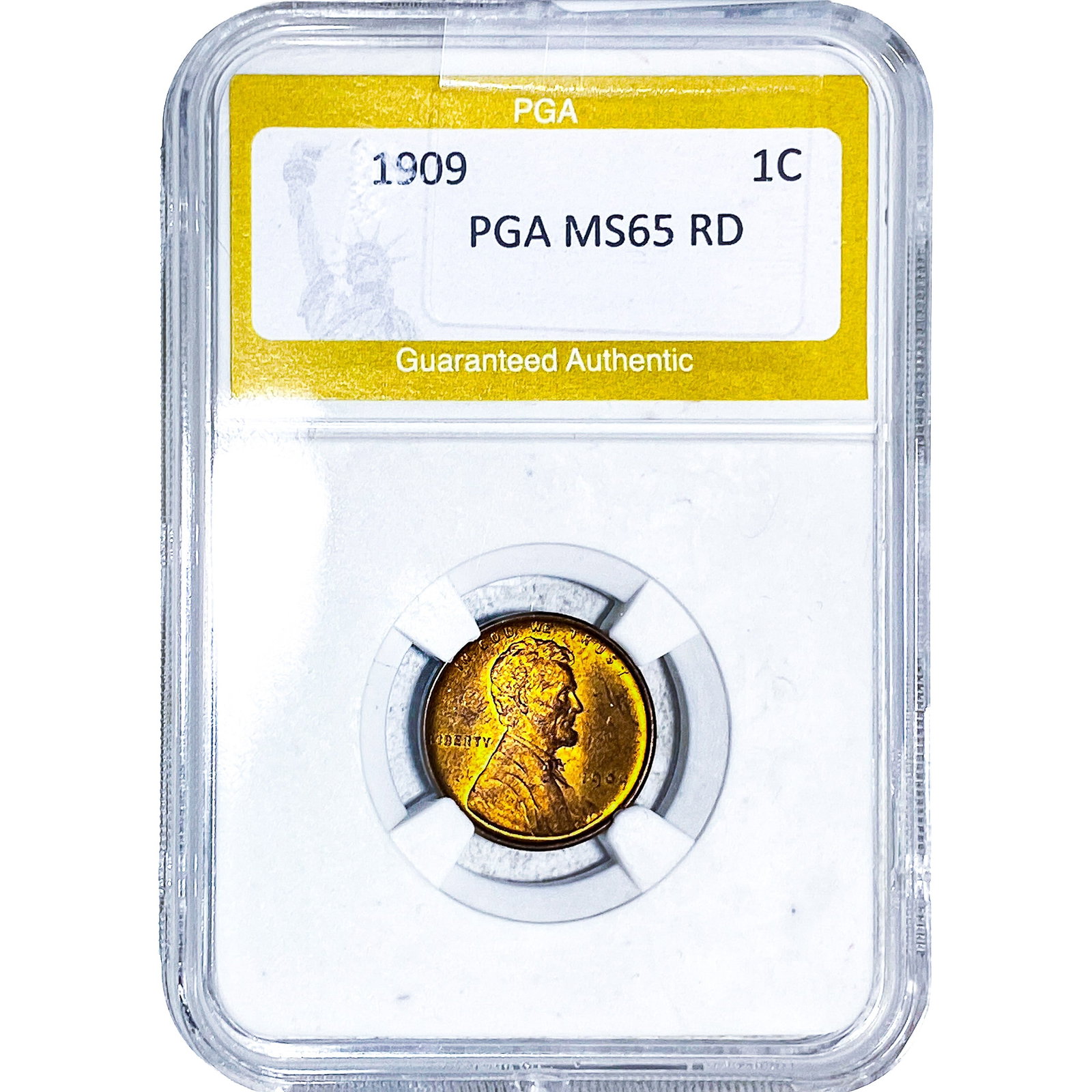 1909 Wheat Cent PGA MS65 RD (1 of 2)