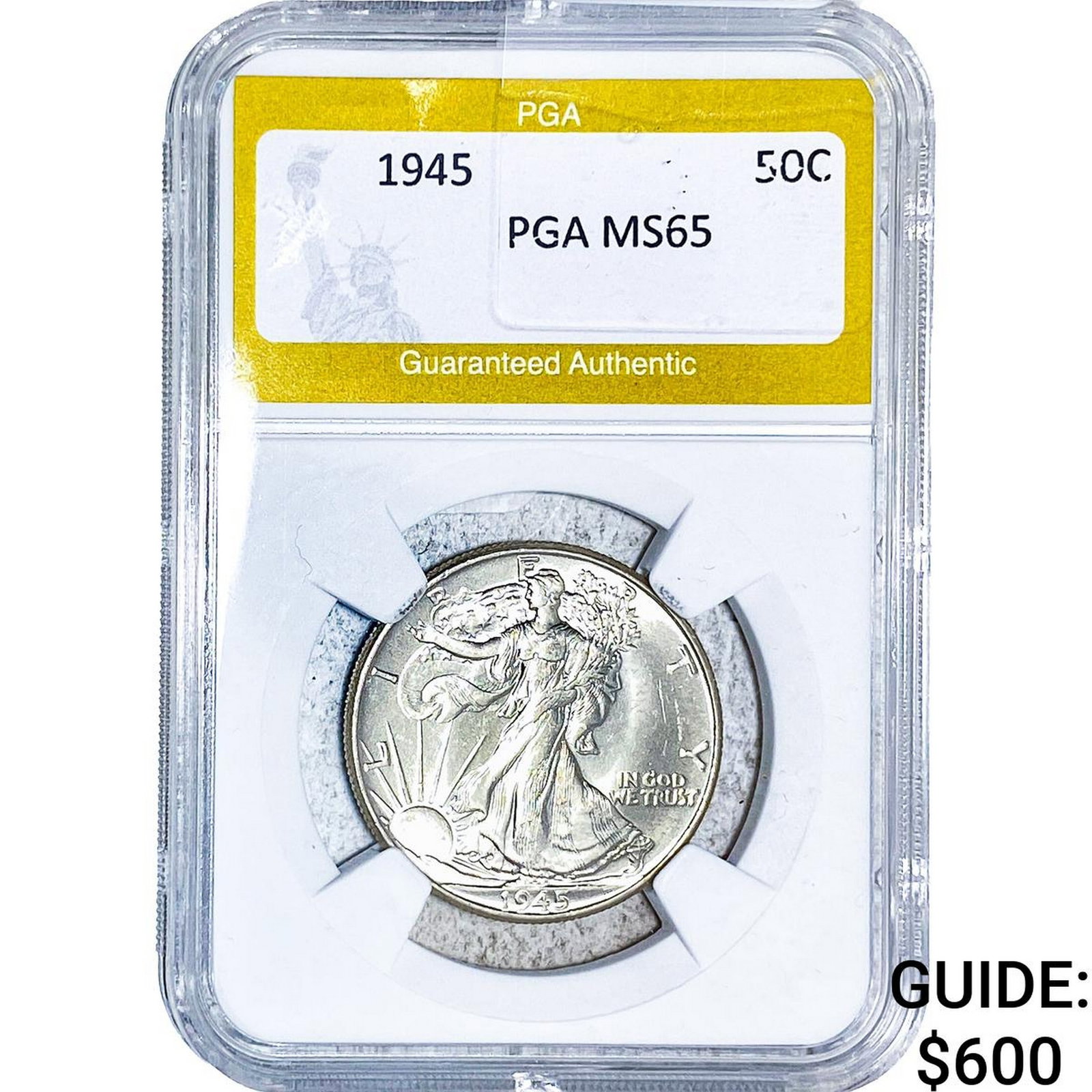 1945 Walking Liberty Half Dollar PGA MS65 (1 of 2)