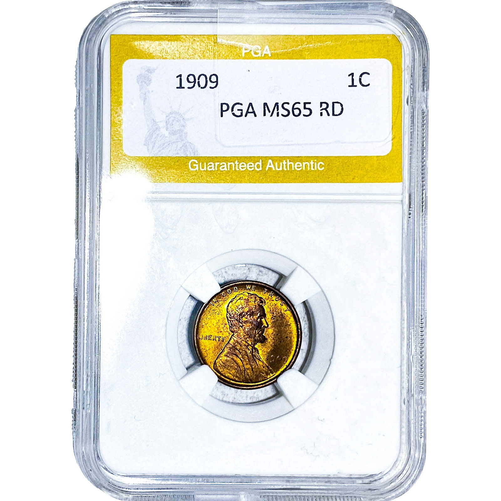 1909 Wheat Cent PGA MS65 RD (1 of 2)