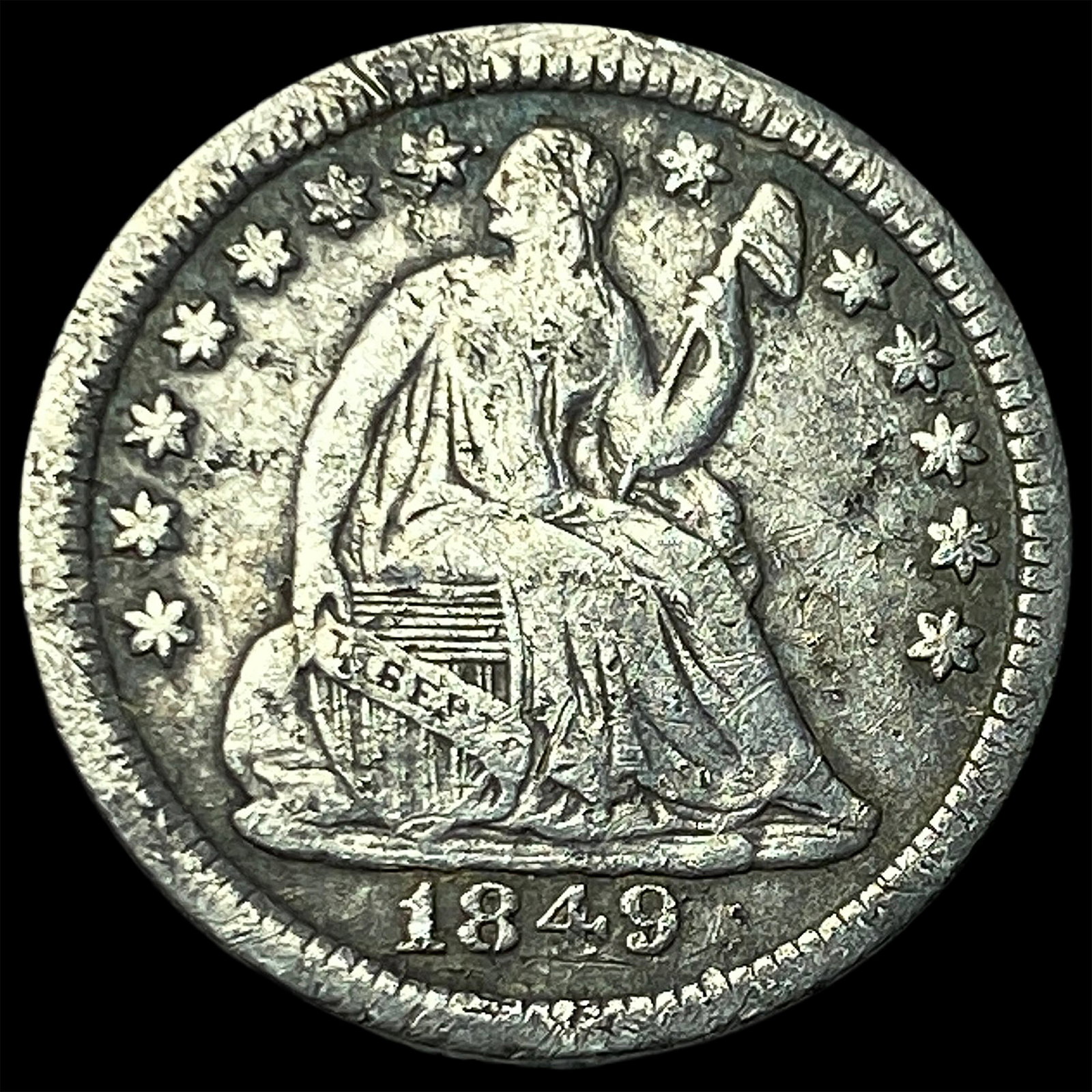 1849-O Silver Half Dime LIGHTLY CIRCULATED (1 of 2)
