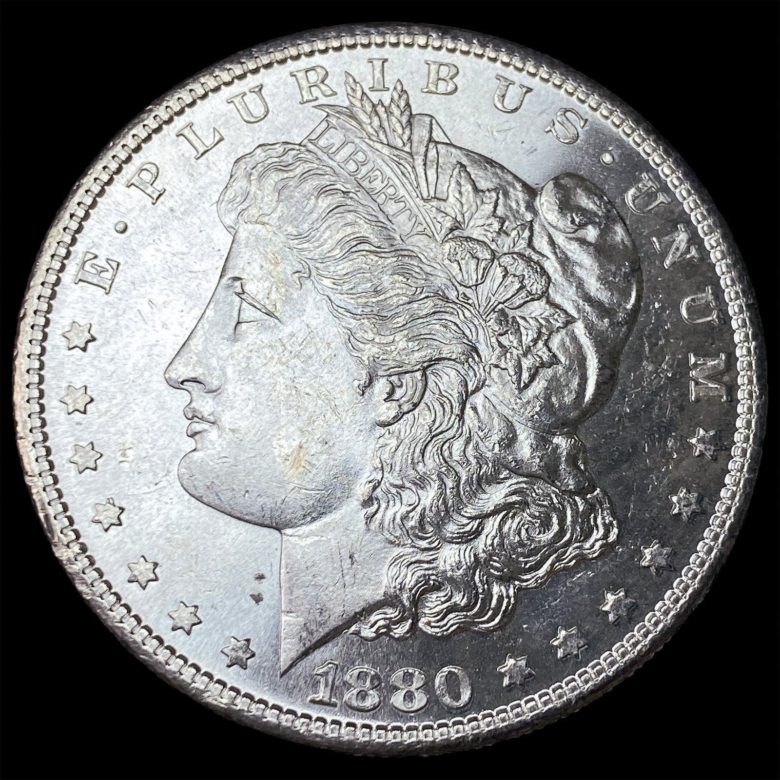1890-S Silver Morgan Dollar CHOICE BU: 1890-S Silver Morgan Dollar CHOICE BU