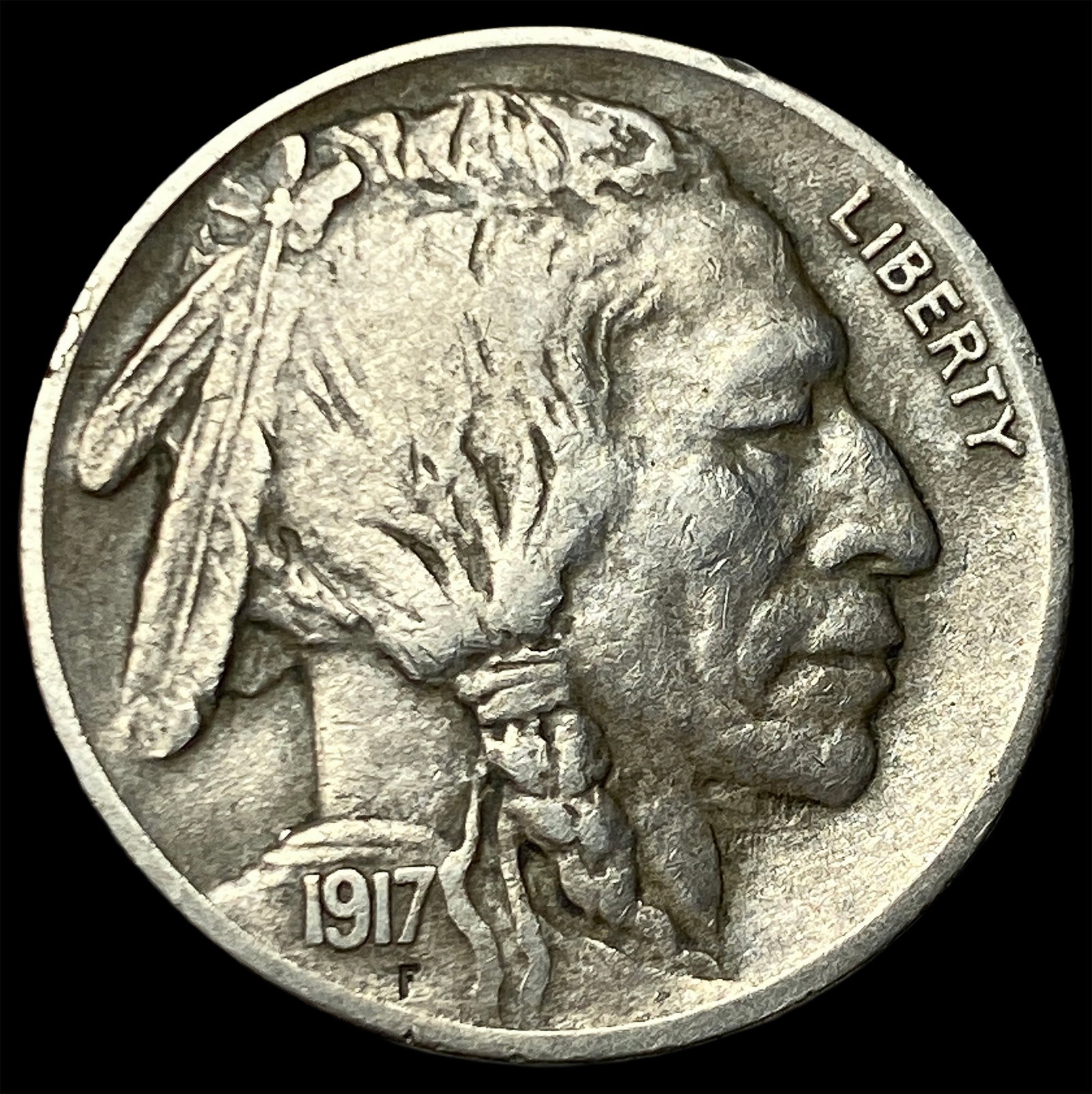 1917-S Buffalo Nickel NEARLY UNCIRCULATED (1 of 2)