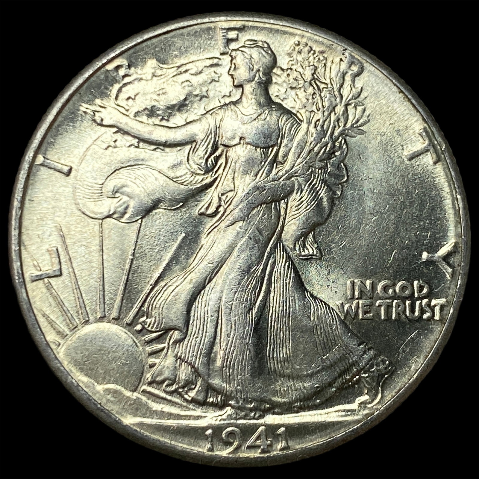 1941 Silver Half Dollar (Walking Liberty) CHOICE BU (1 of 2)