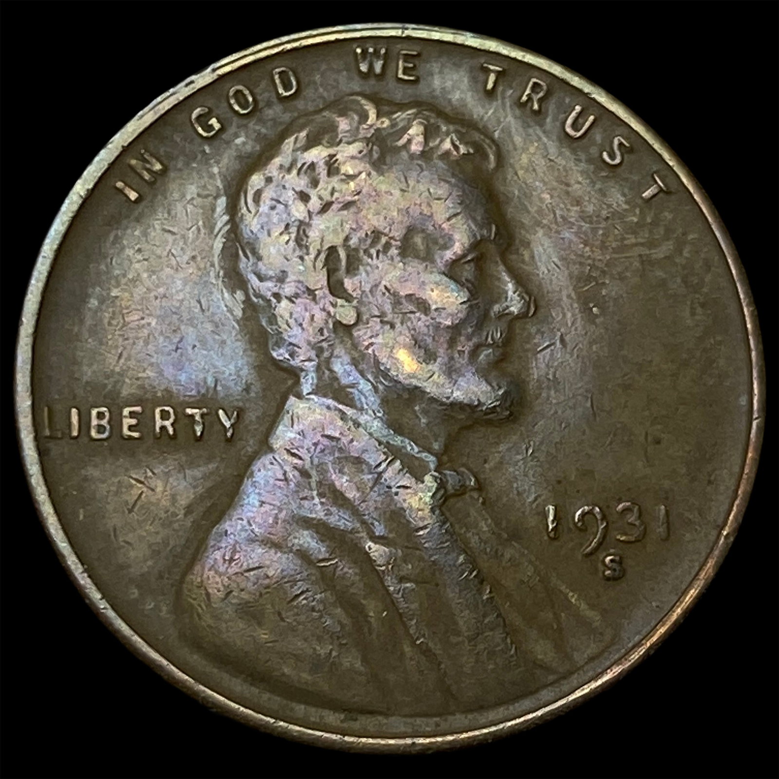 1931-S Lincoln Wheat Cent NEARLY UNCIRCULATED (1 of 2)