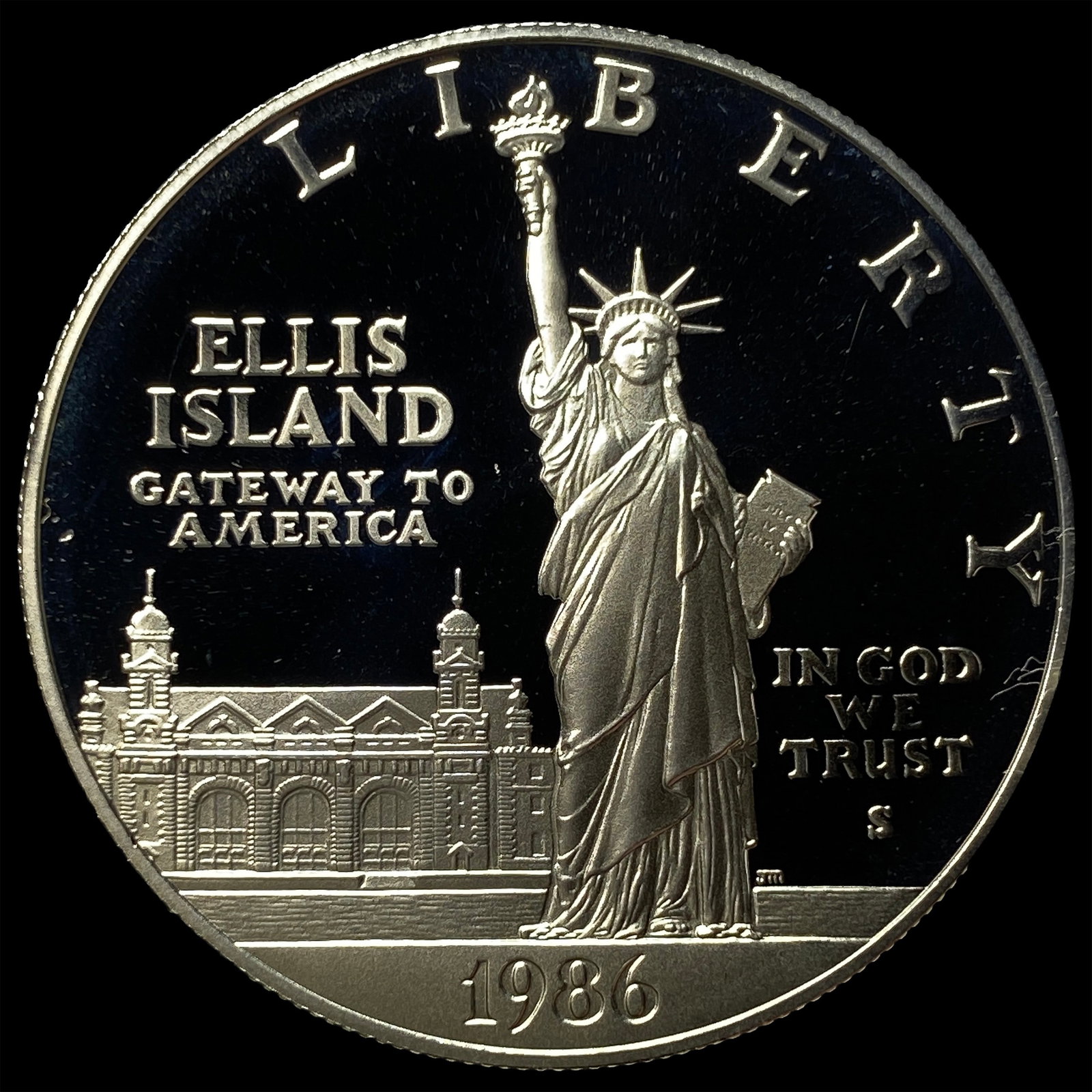 1986-S Silver Dollar Statue of Liberty Proof GEM PROOF: 1986-S Silver Dollar Statue of Liberty Proof GEM PROOF