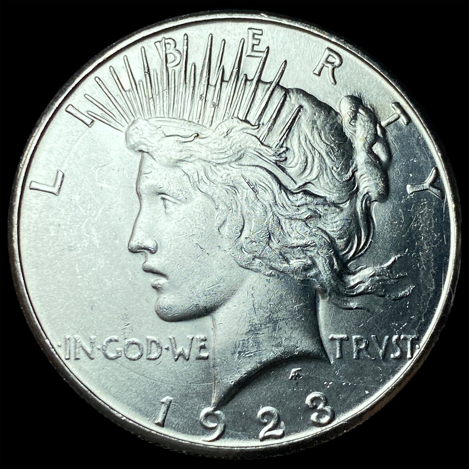 1923-S Silver Peace Dollar CHOICE BU: 1923-S Silver Peace Dollar CHOICE BU