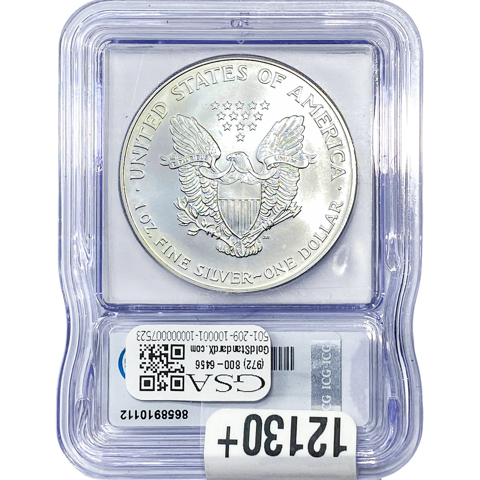 1999 Silver Eagle ICG MS70 - 2
