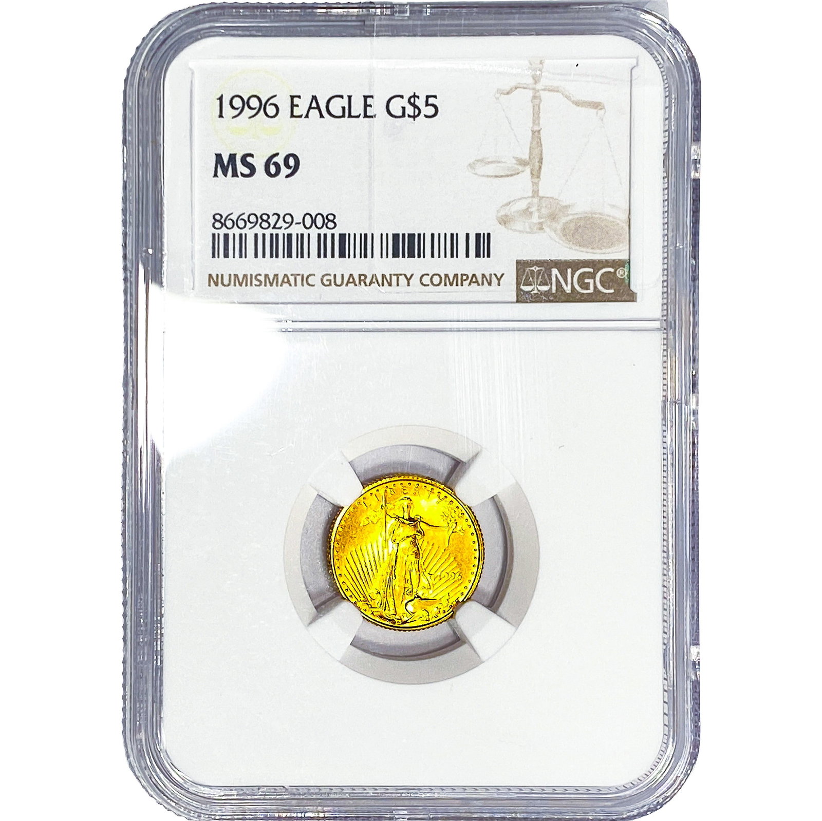 1996 NGC MS69: 1996 NGC MS69