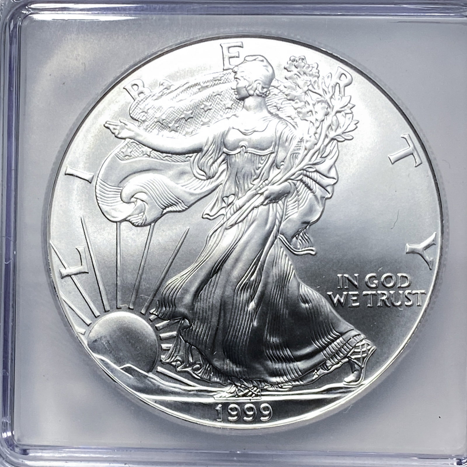 1999 Silver Eagle ICG MS70 - 3