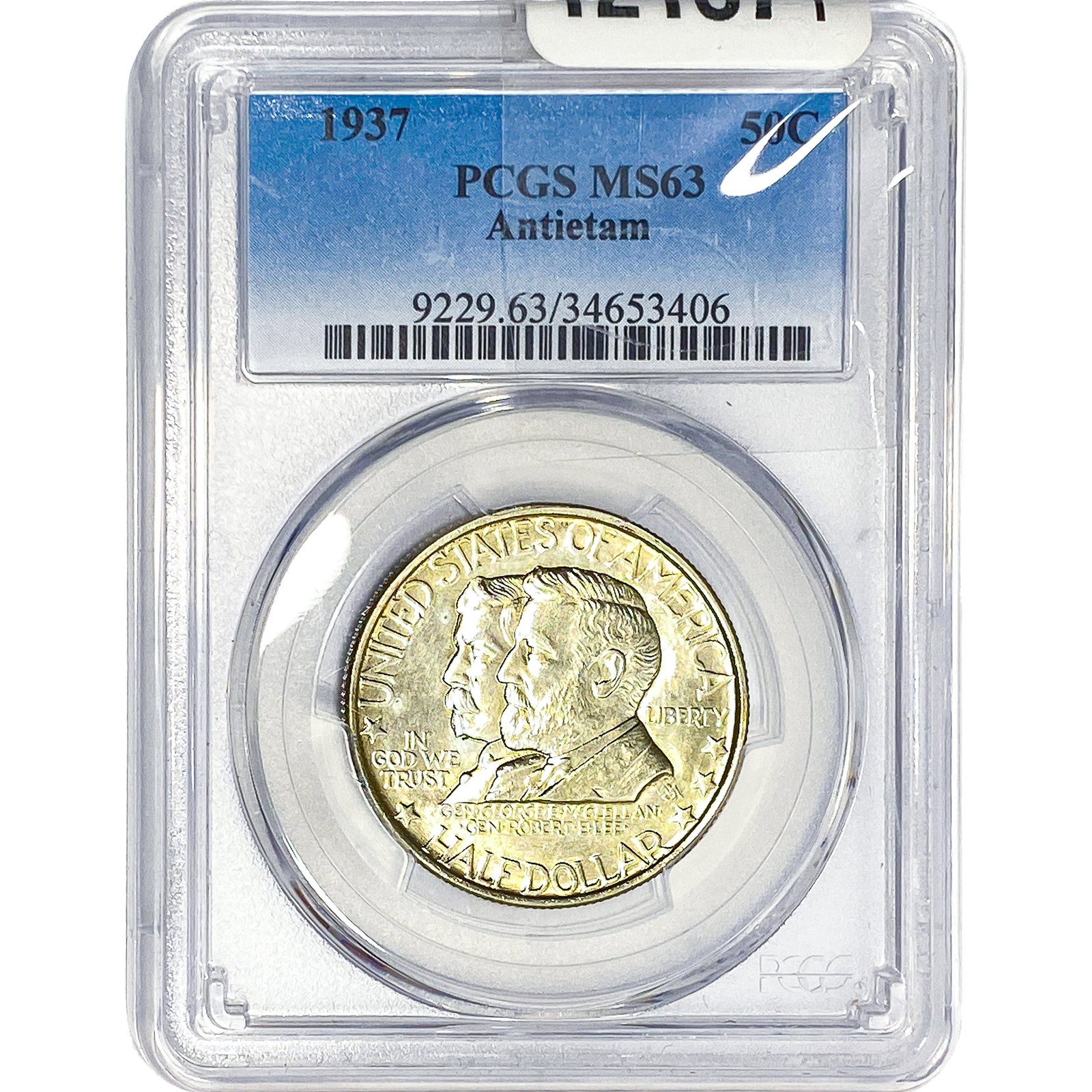 1937 Antietam Half Dollar PCGS MS63: 1937 Antietam Half Dollar PCGS MS63
