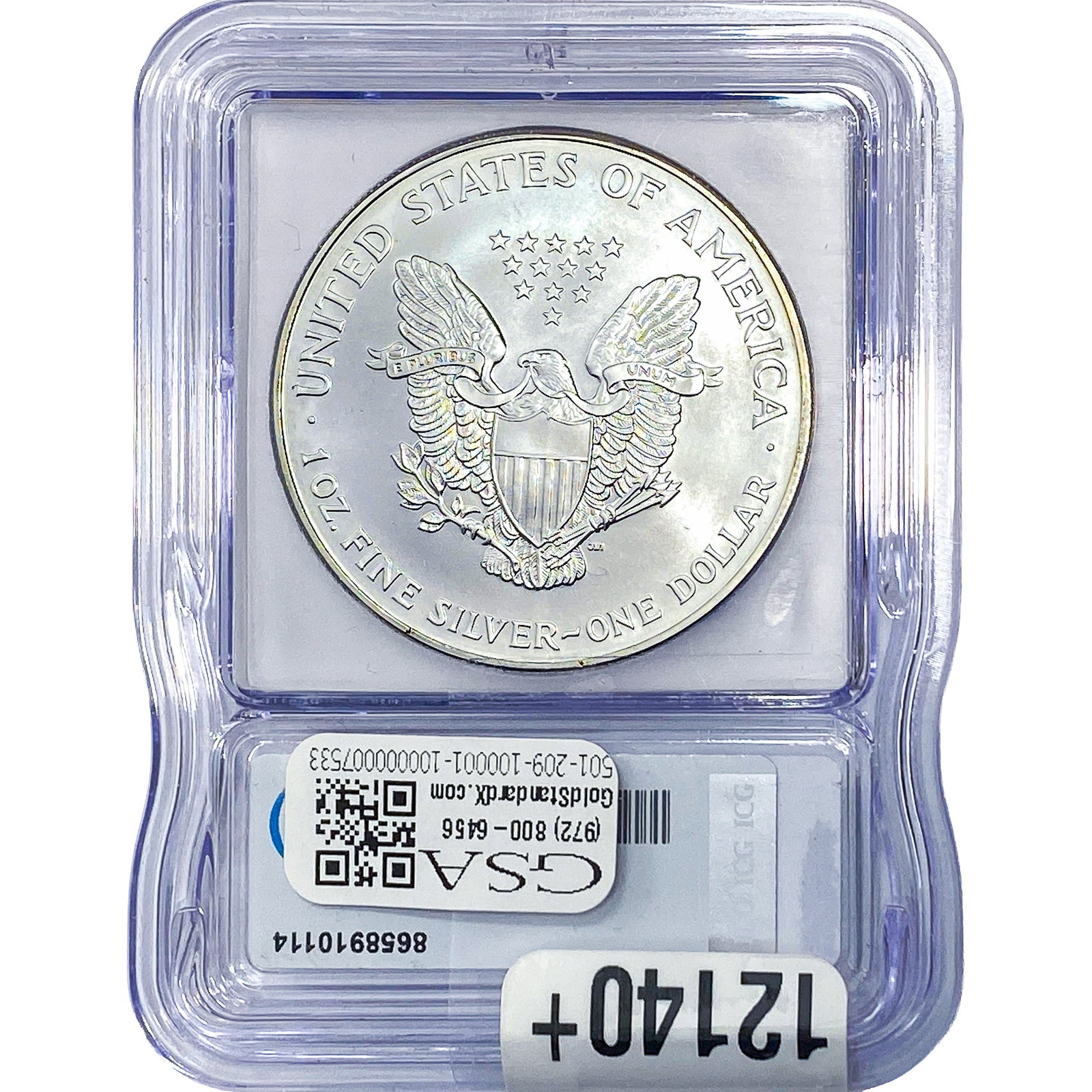 1999 Silver Eagle ICG MS70 - 2