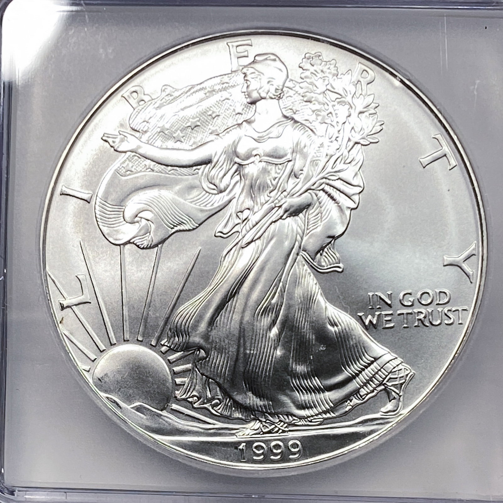 1999 Silver Eagle ICG MS70 - 3