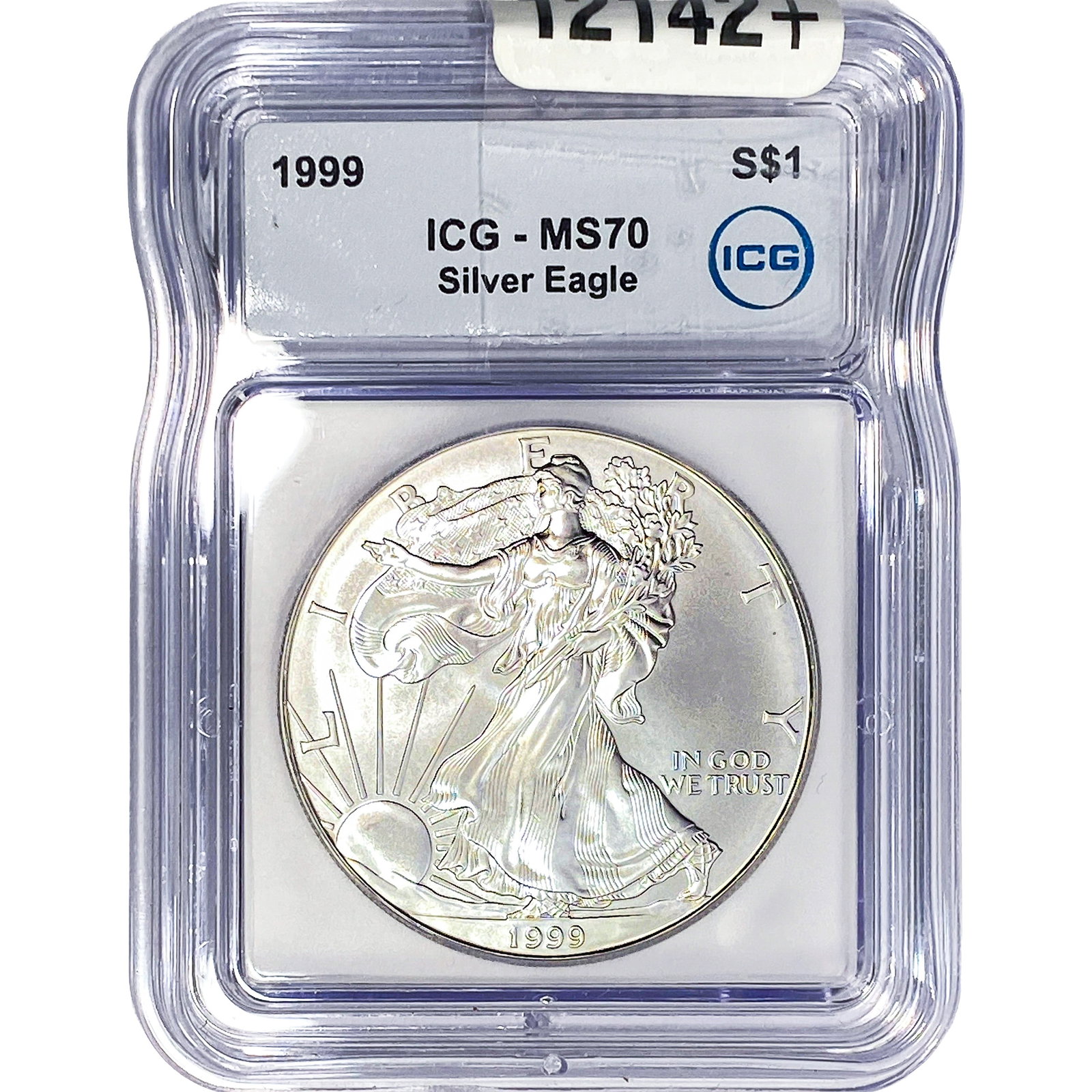 1999 Silver Eagle ICG MS70: 1999 Silver Eagle ICG MS70