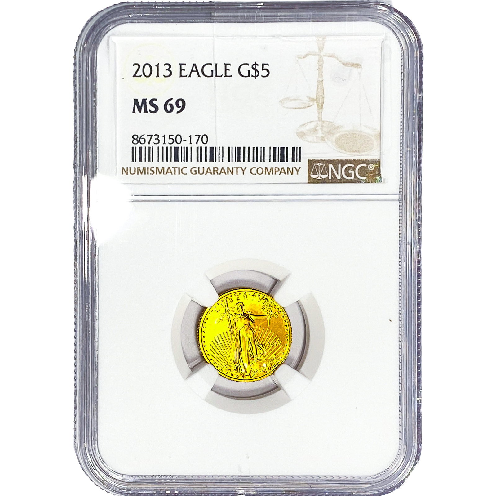 2013 1/10oz Gold Eagle $5 NGC MS69 (1 of 4)