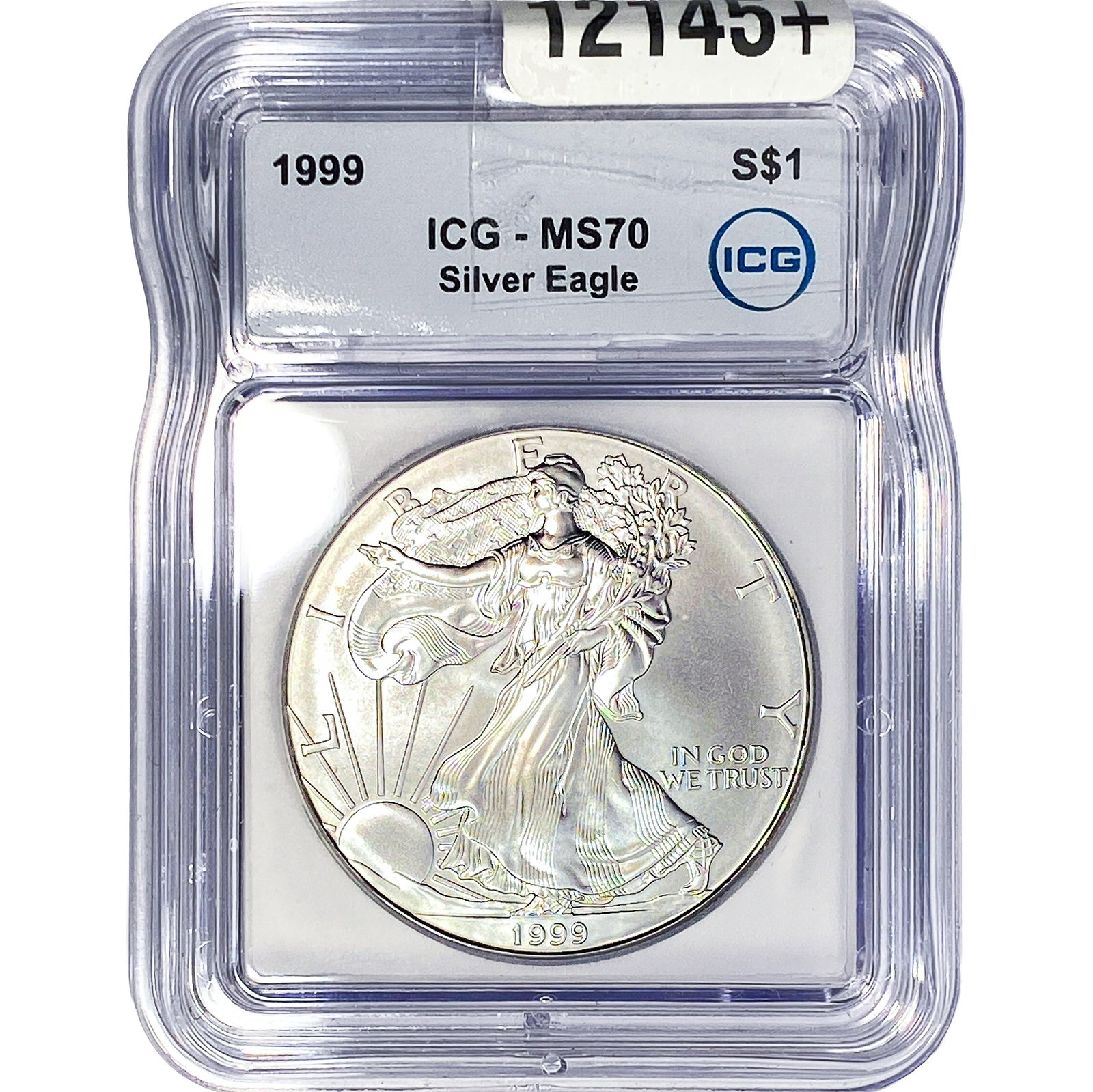 1999 Silver Eagle ICG MS70: 1999 Silver Eagle ICG MS70