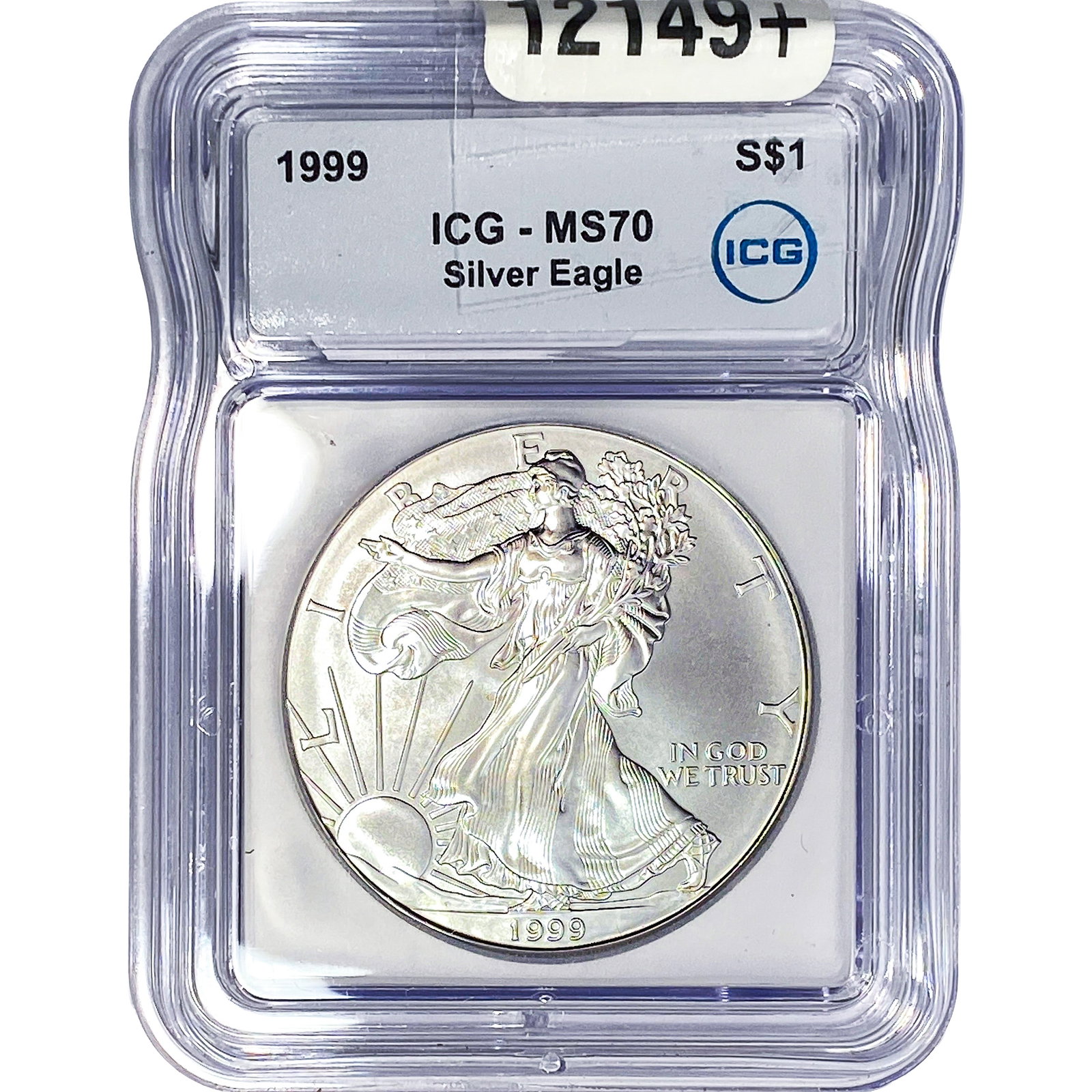1999 Silver Eagle ICG MS70: 1999 Silver Eagle ICG MS70