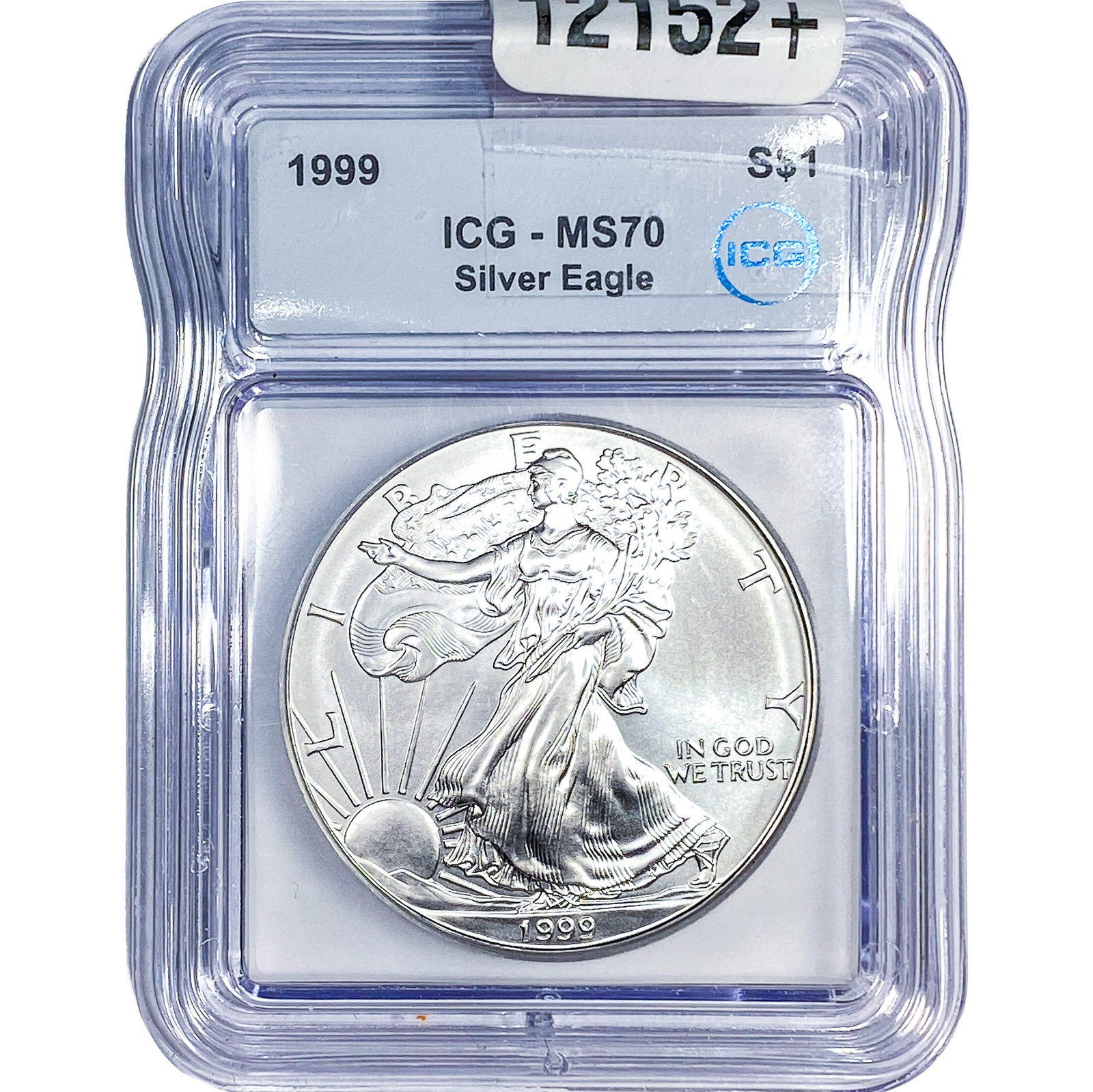 1999 Silver Eagle ICG MS70: 1999 Silver Eagle ICG MS70
