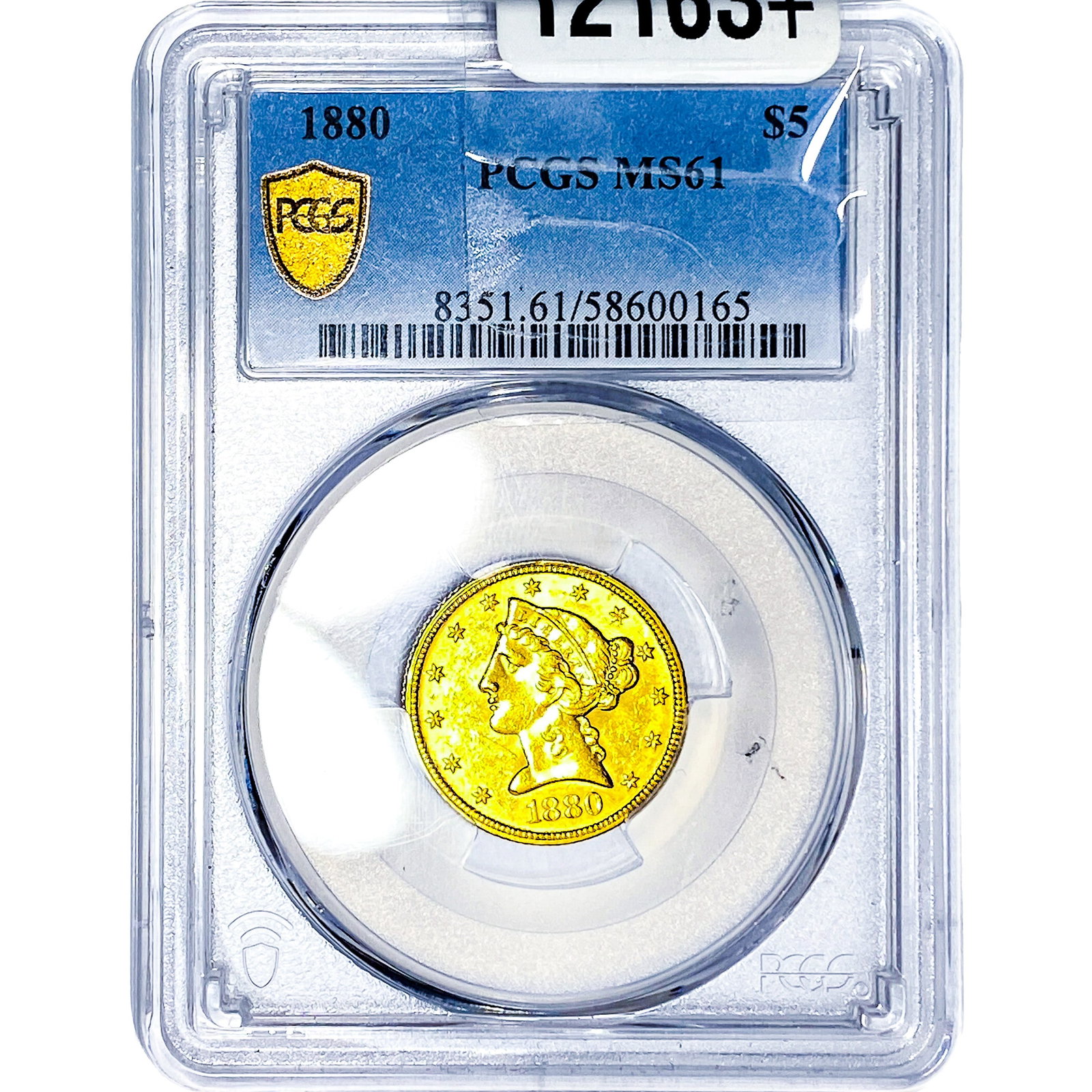 1880 $5 Gold Half Eagle PCGS MS61 (1 of 4)
