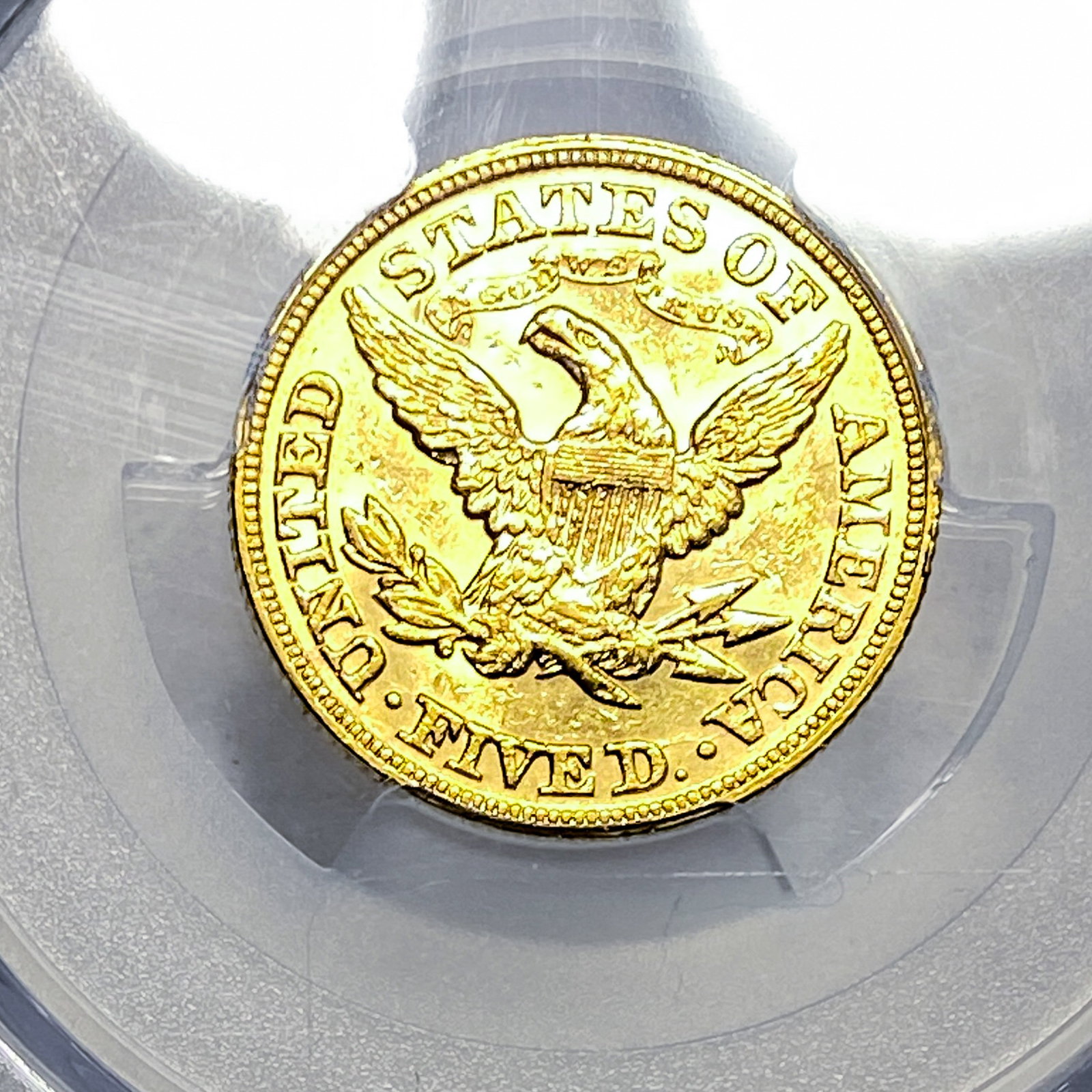 1880 $5 Gold Half Eagle PCGS MS61 - 4