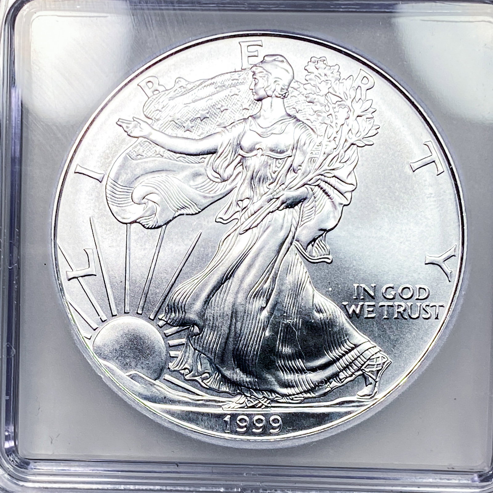 1999 Silver Eagle ICG MS70 - 3