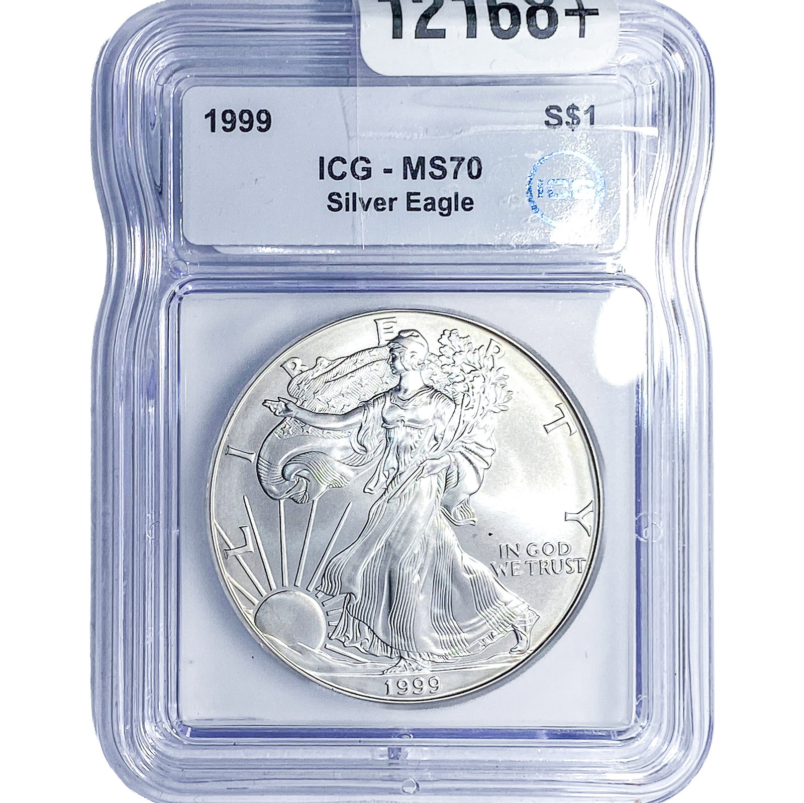 1999 Silver Eagle ICG MS70: 1999 Silver Eagle ICG MS70