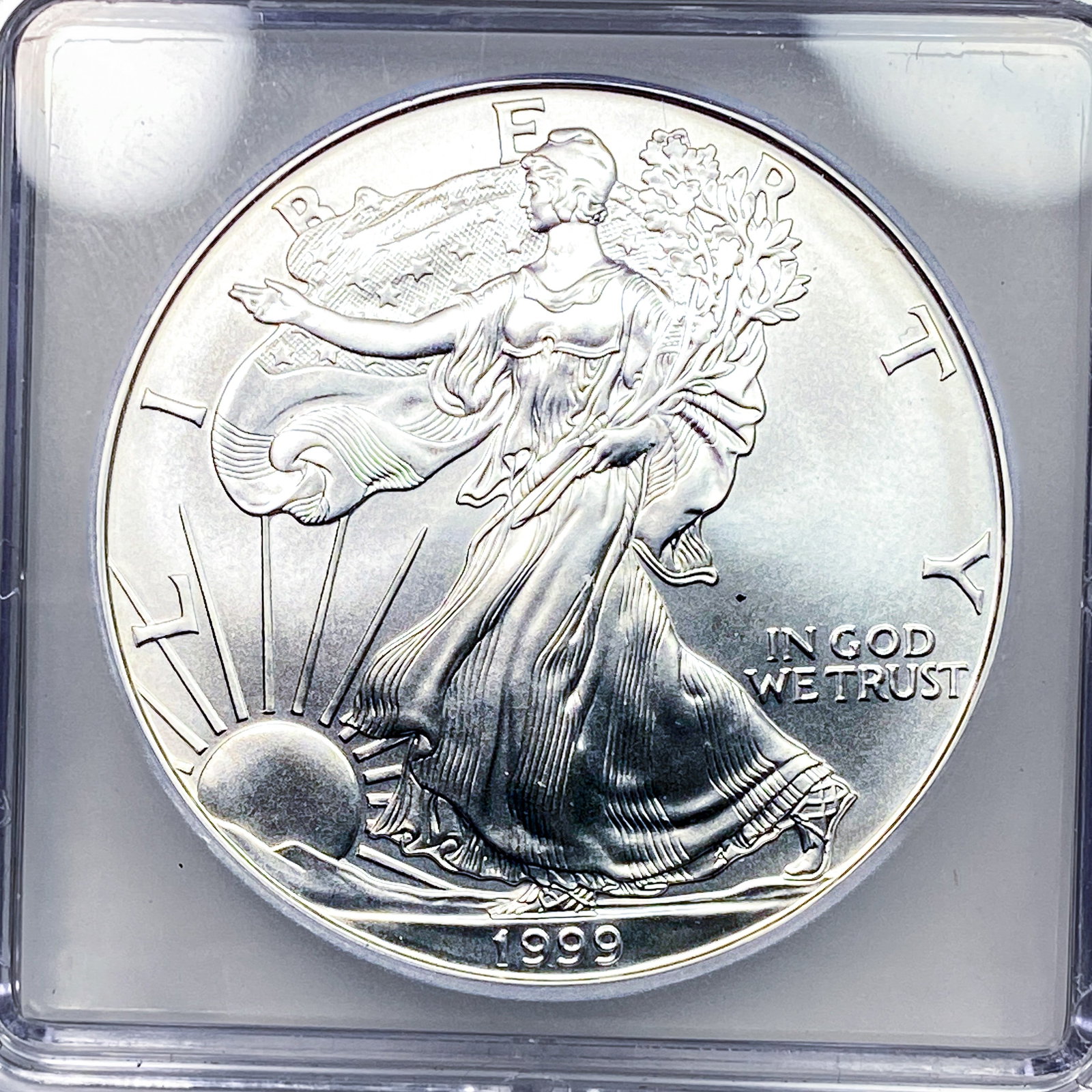 1999 Silver Eagle ICG MS70 - 3