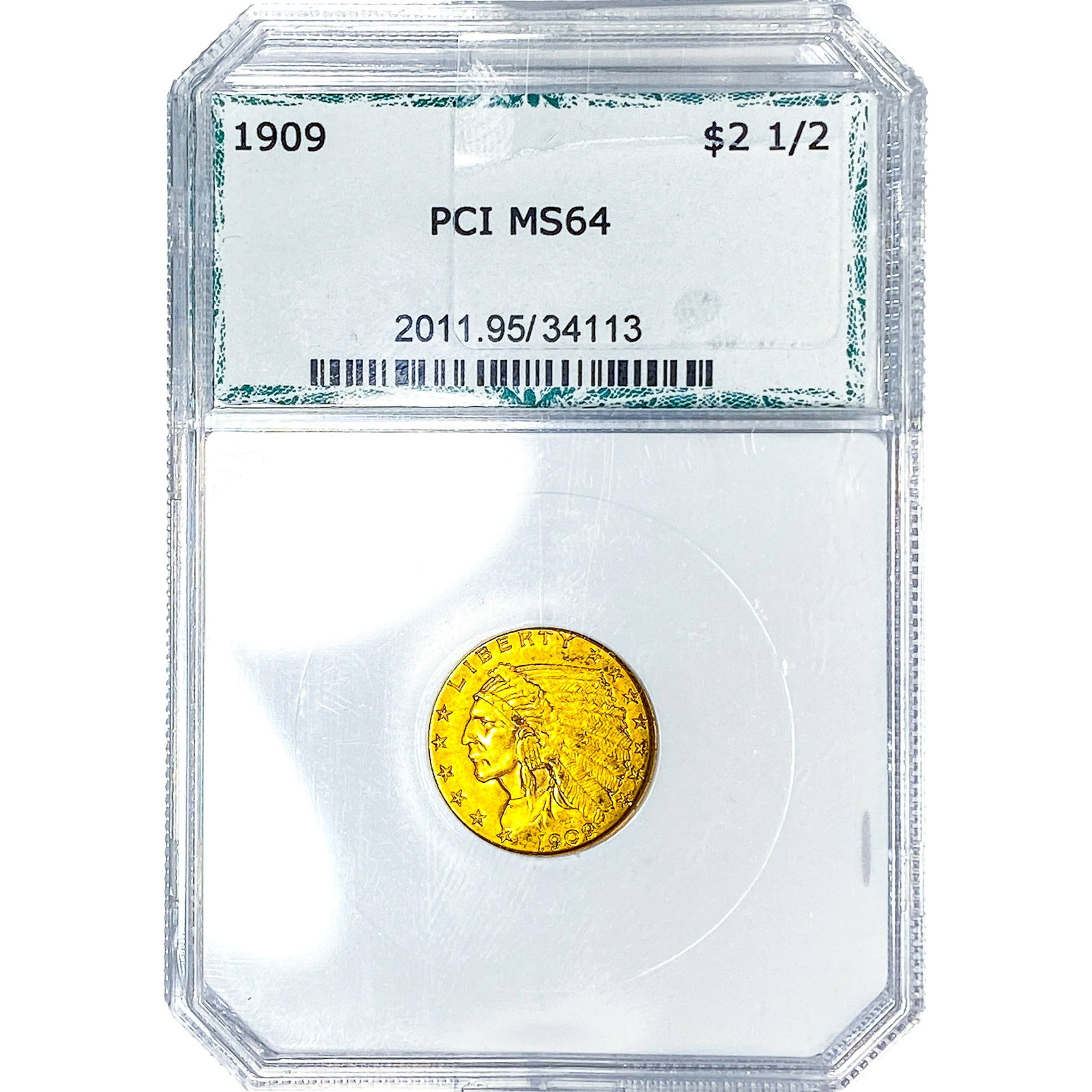 1909 $2.50 Gold Quarter Eagle PCI MS64 (1 of 4)