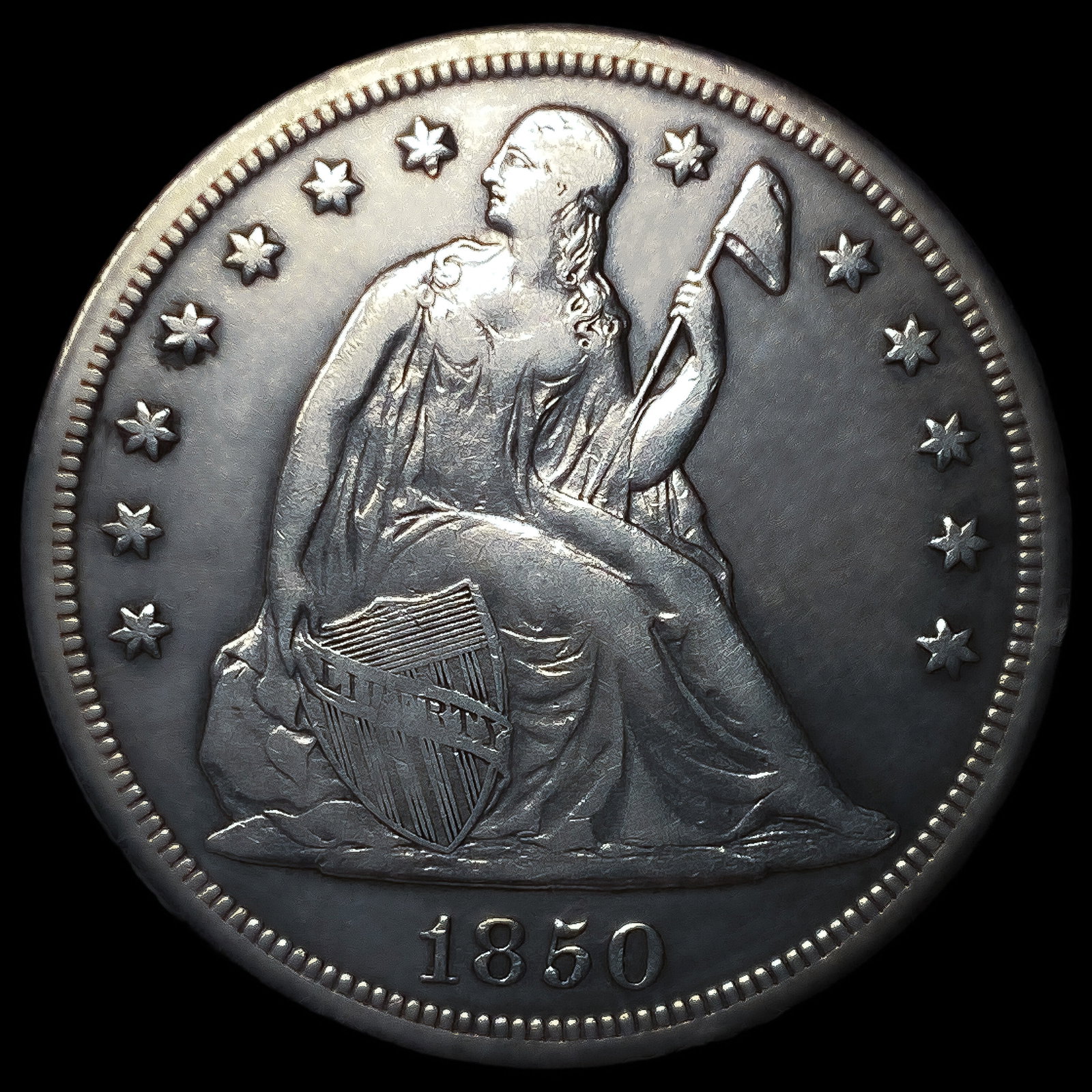 1850-O Seated Liberty Dollar: 1850-O Seated Liberty Dollar