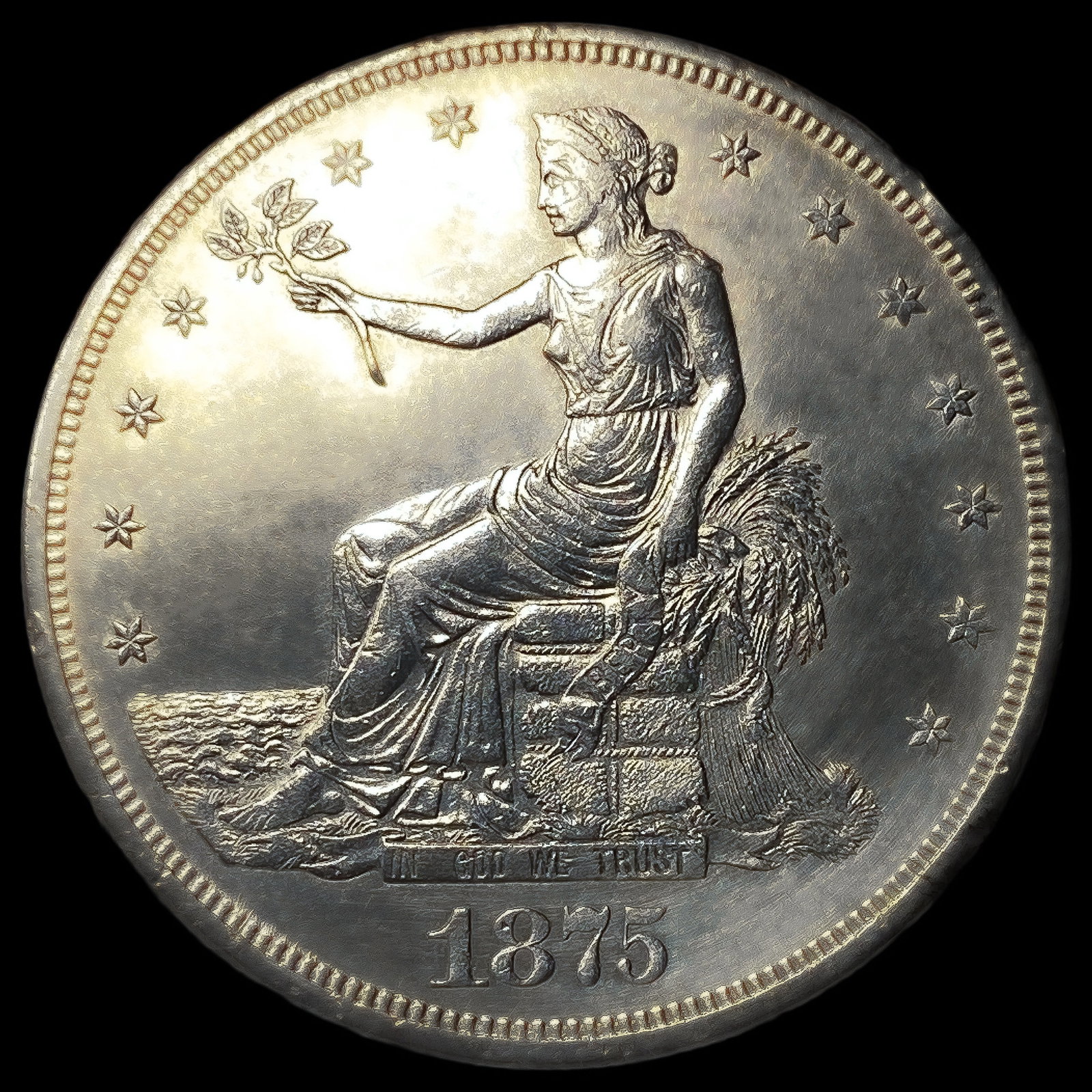 1875-CC Silver Trade Dollar (1 of 2)