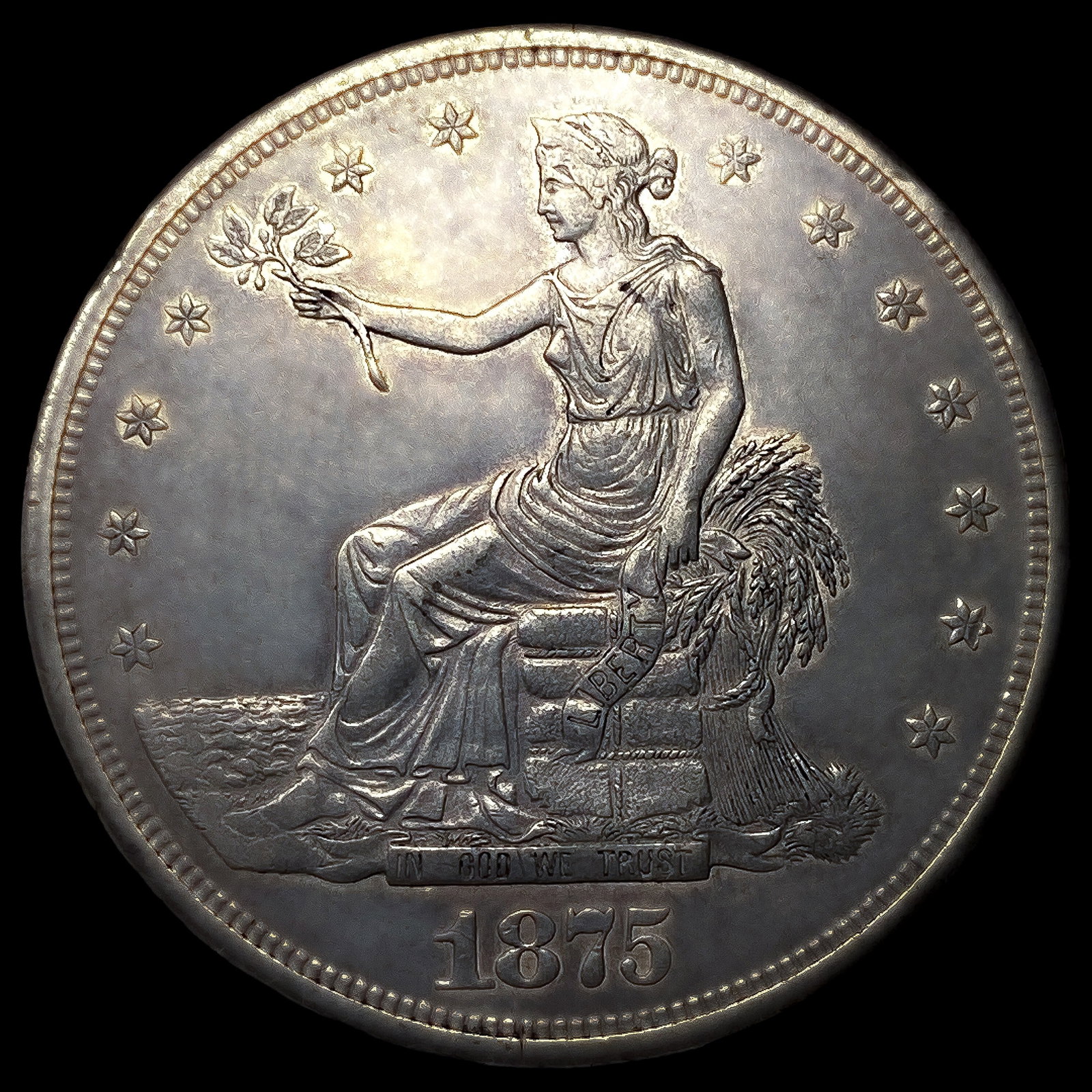 1875-CC Silver Trade Dollar (1 of 2)
