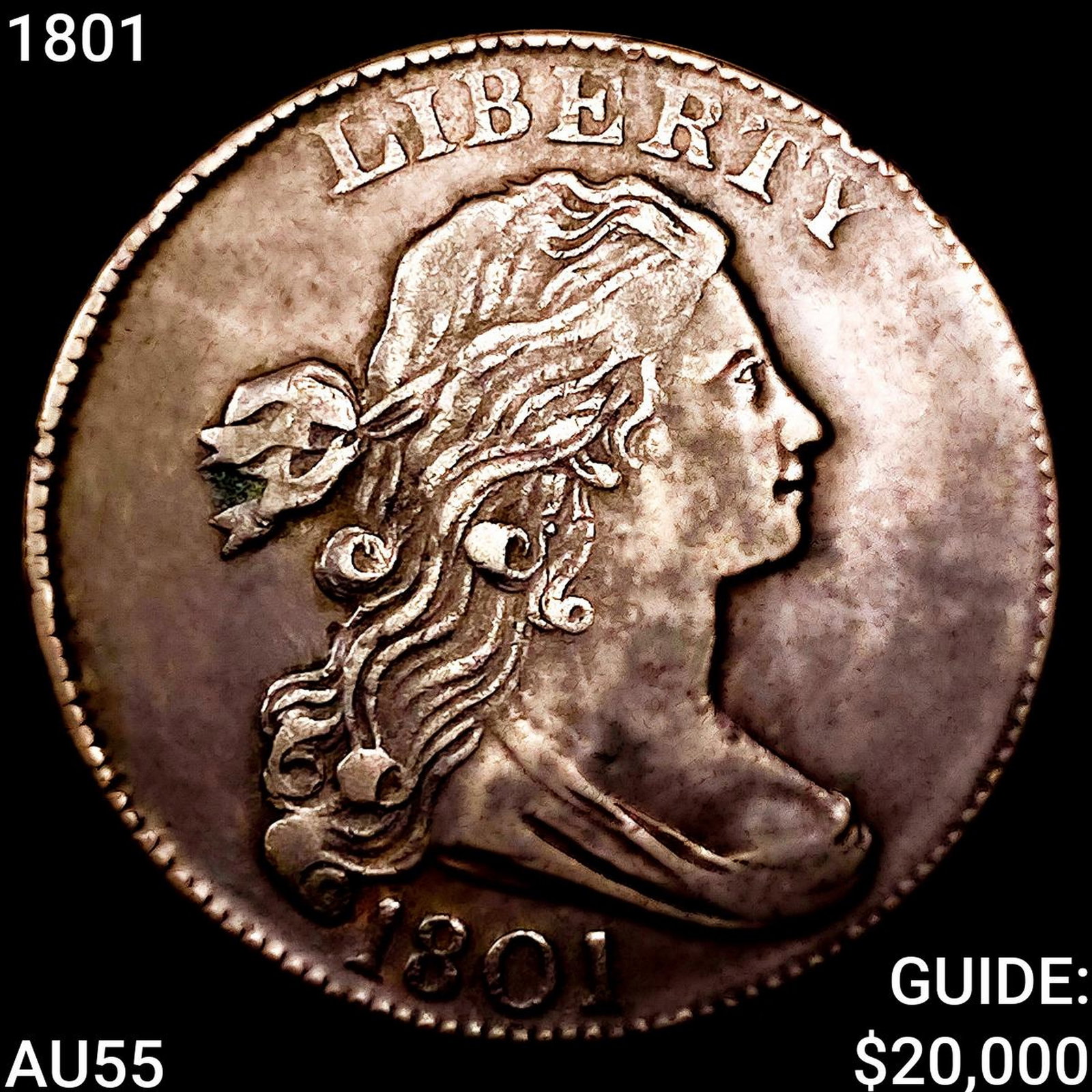 1801 Draped Bust Large Cent HIGH GRADE (1 of 2)