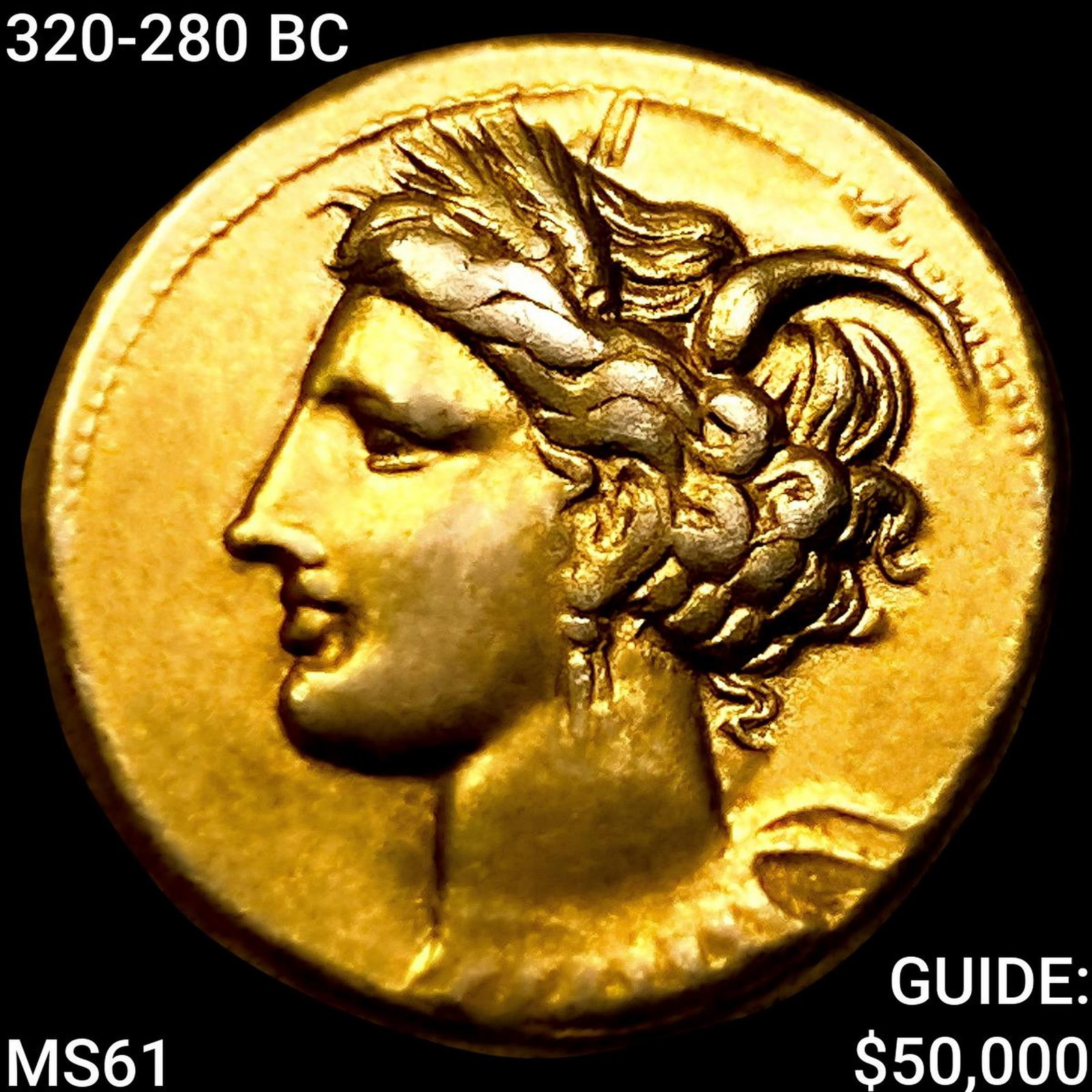 320-280 BC Carthage 1 Stater, Electrum UNCIRCULATED (1 of 2)