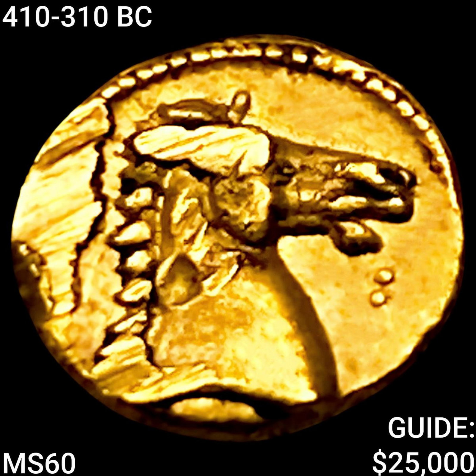 410-310 BC Carthage 1/10 Stater Horse/Palm UNCIRCULATED (1 of 2)